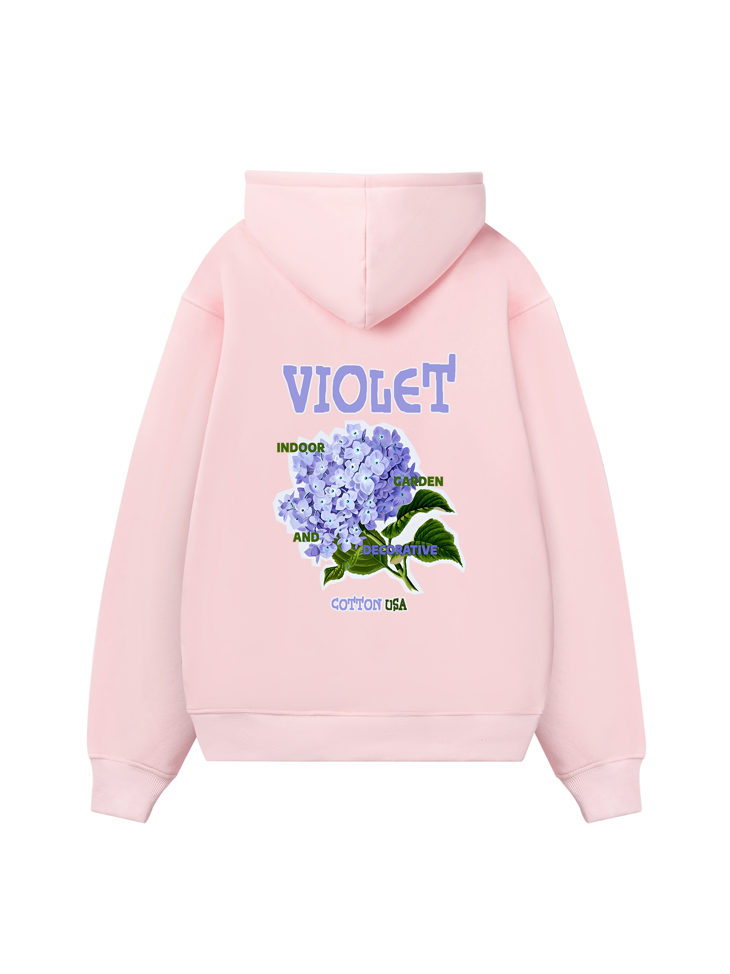 Floral Indoor Violet Hoodie
