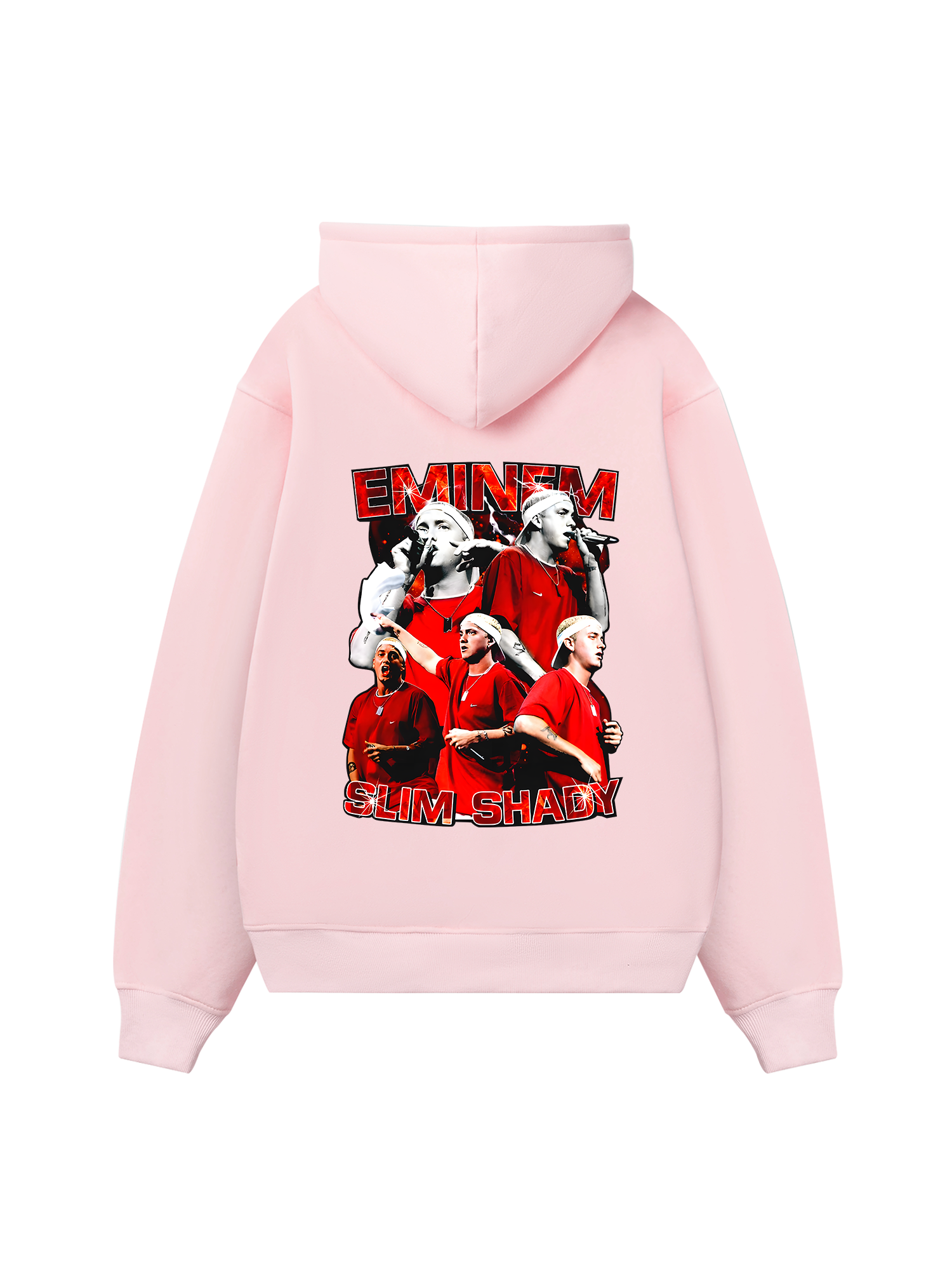 Rapper Eminem Red Flames Hoodie