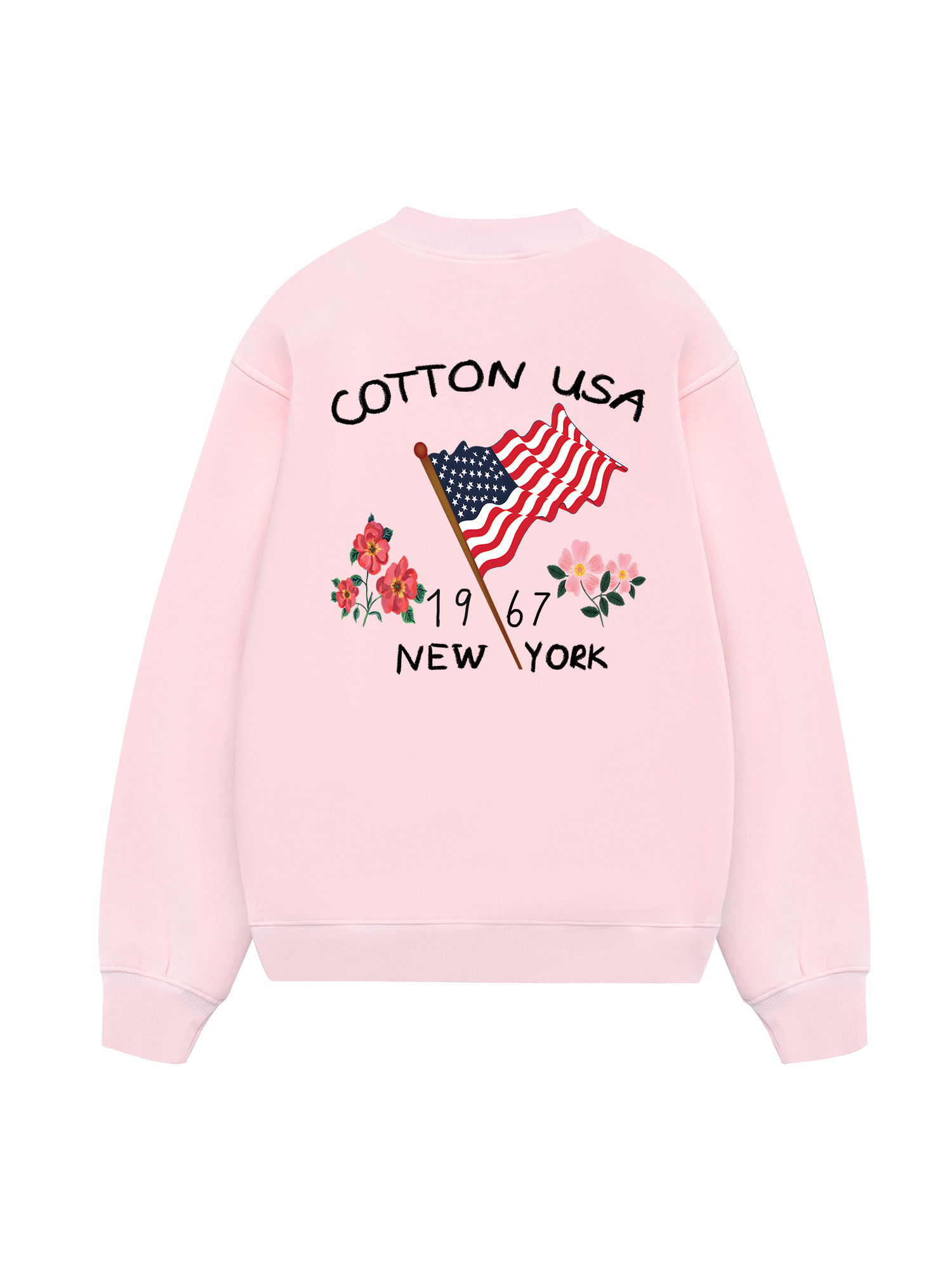 USA Floral Cotton Usa Sweater
