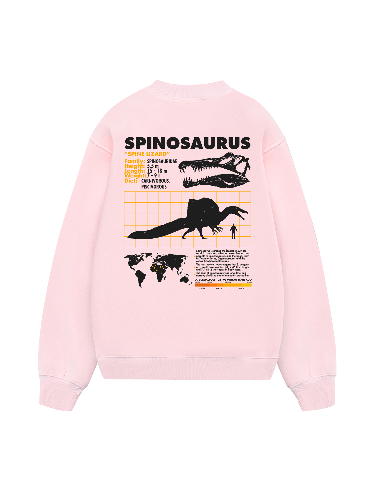 Wild Life Analysis Table Spinosaurus Sweater