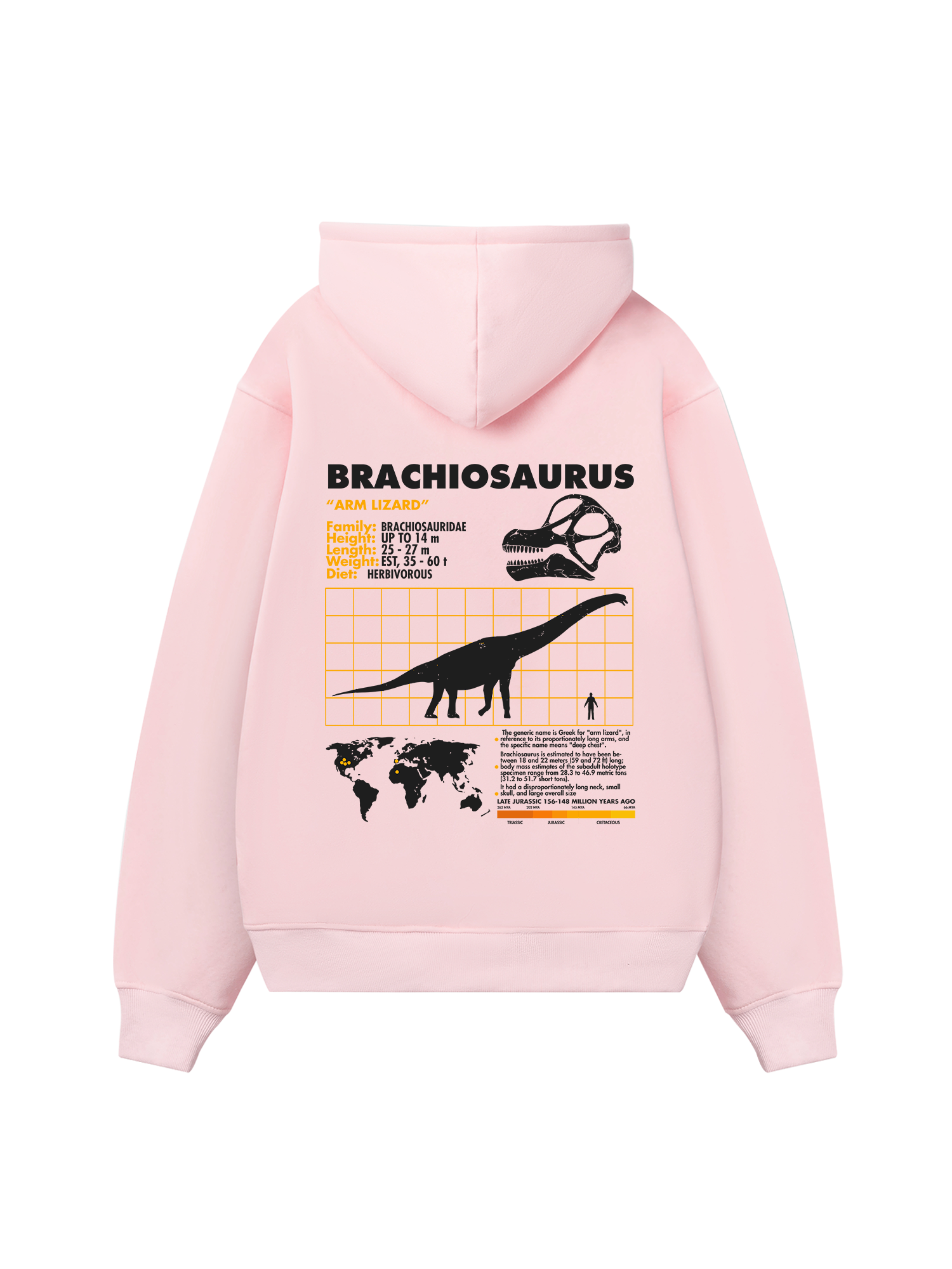 Wild Life Analysis Table Brachiosaurus Hoodie