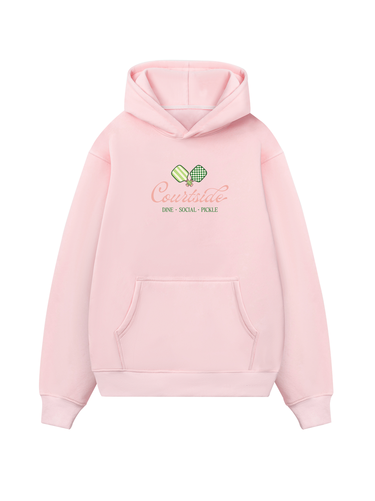 Pickleball Courtside Dine Social Pickle Hoodie