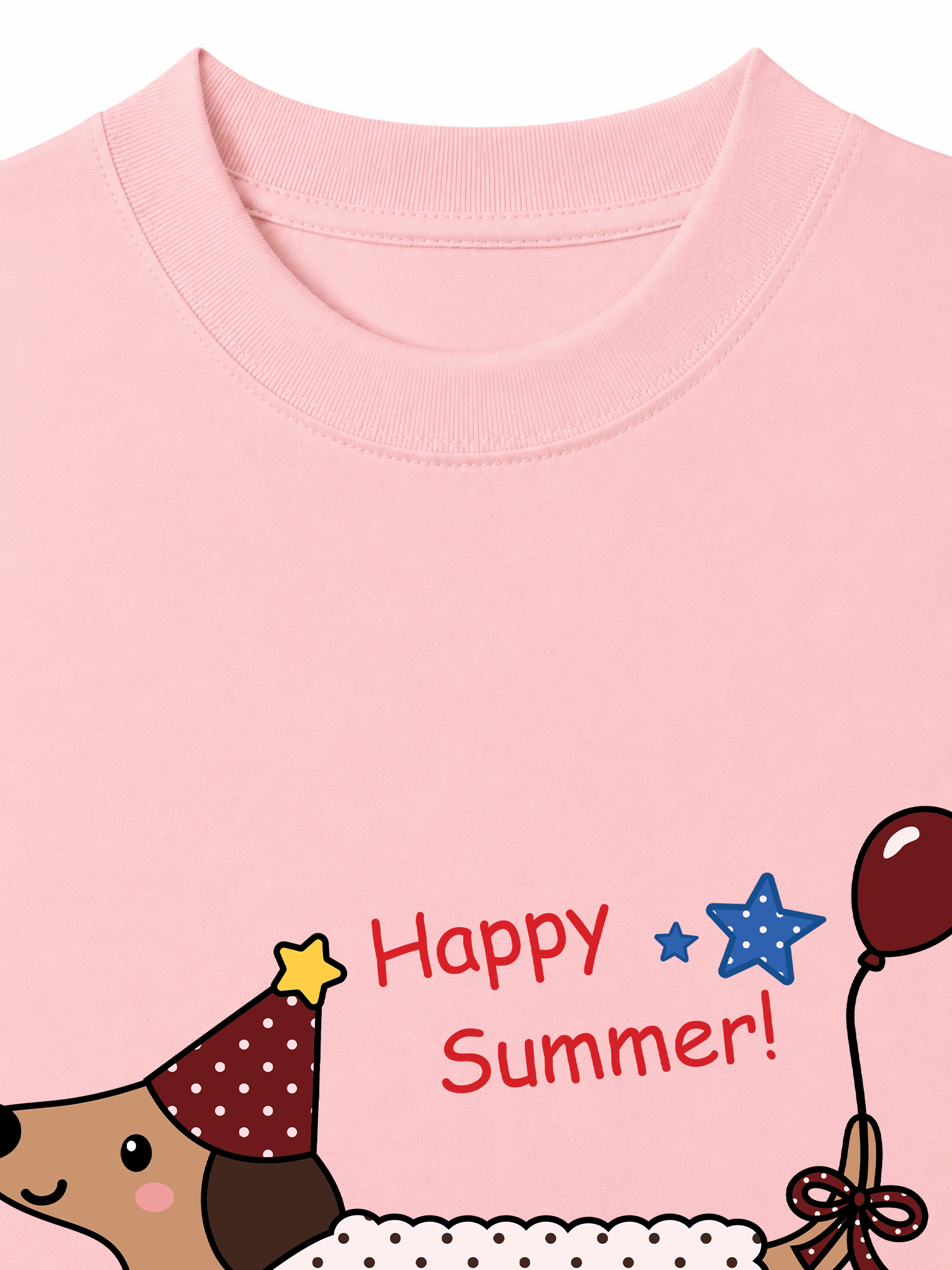 Áo Thun Relaxed Fit Dotty Mood Happy Summer Dog