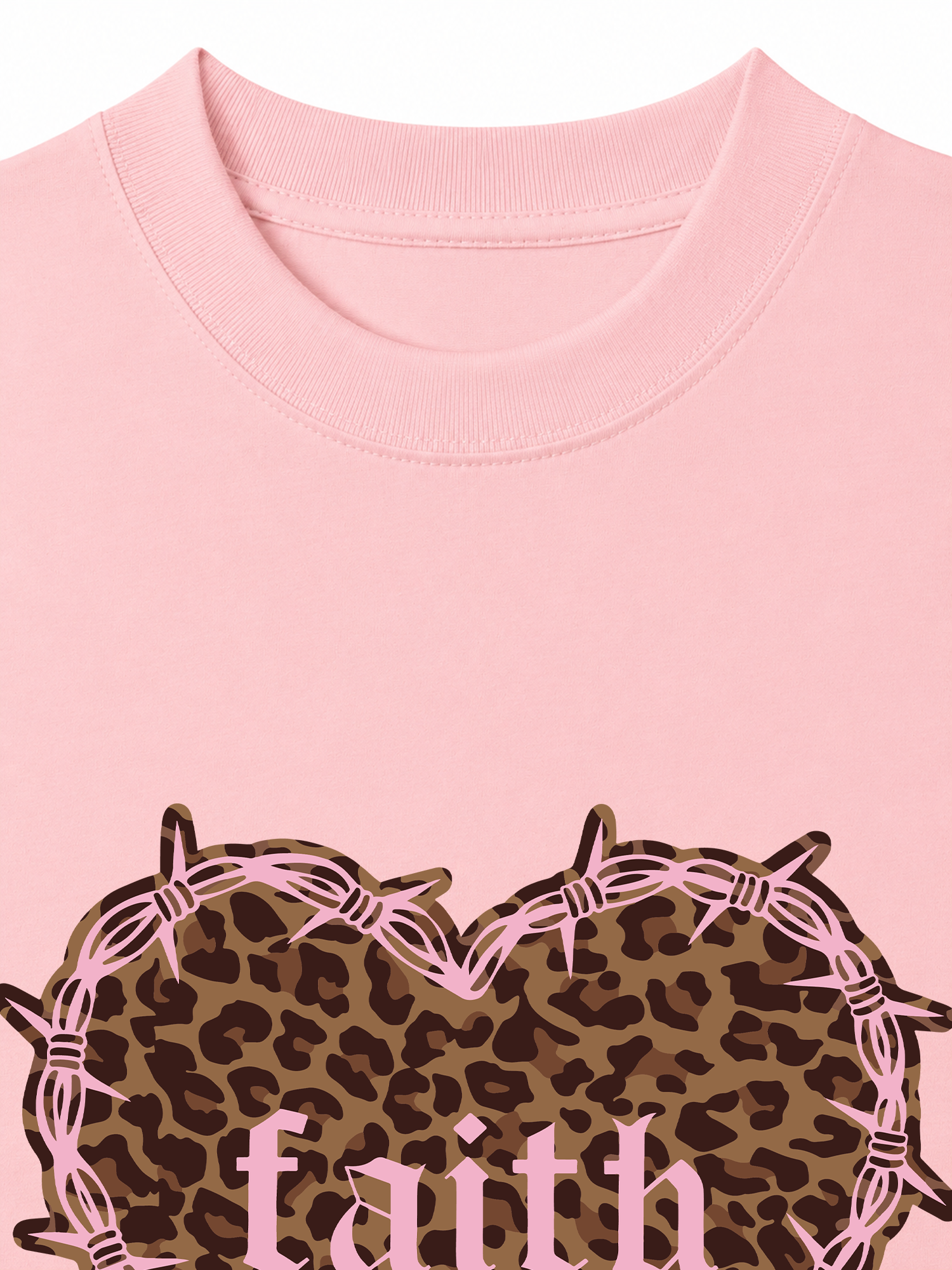 Áo Thun Relaxed Fit Urban Leopard Faith Heart