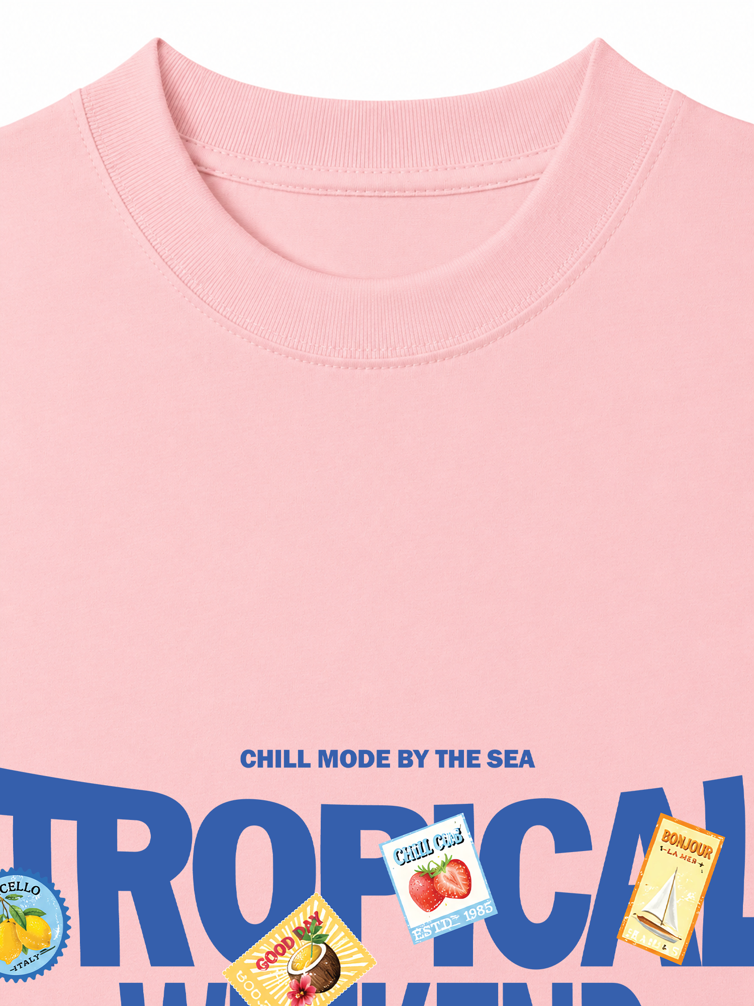Áo Thun Relaxed Fit Troppical Weekend Chill Mode By The Sea