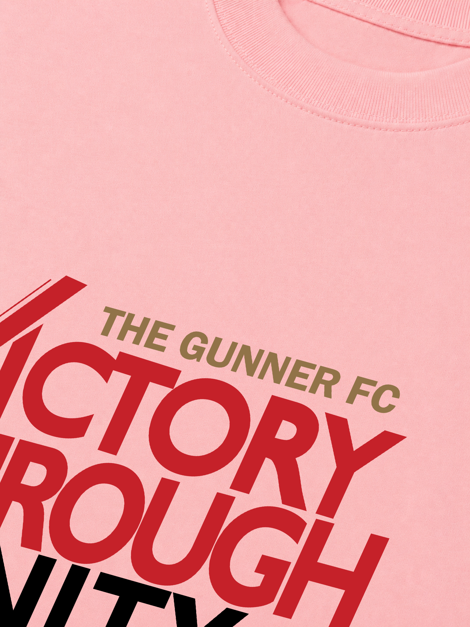 Áo Thun Relaxed Fit Soccer The Gunner Victory Through Unity Forever