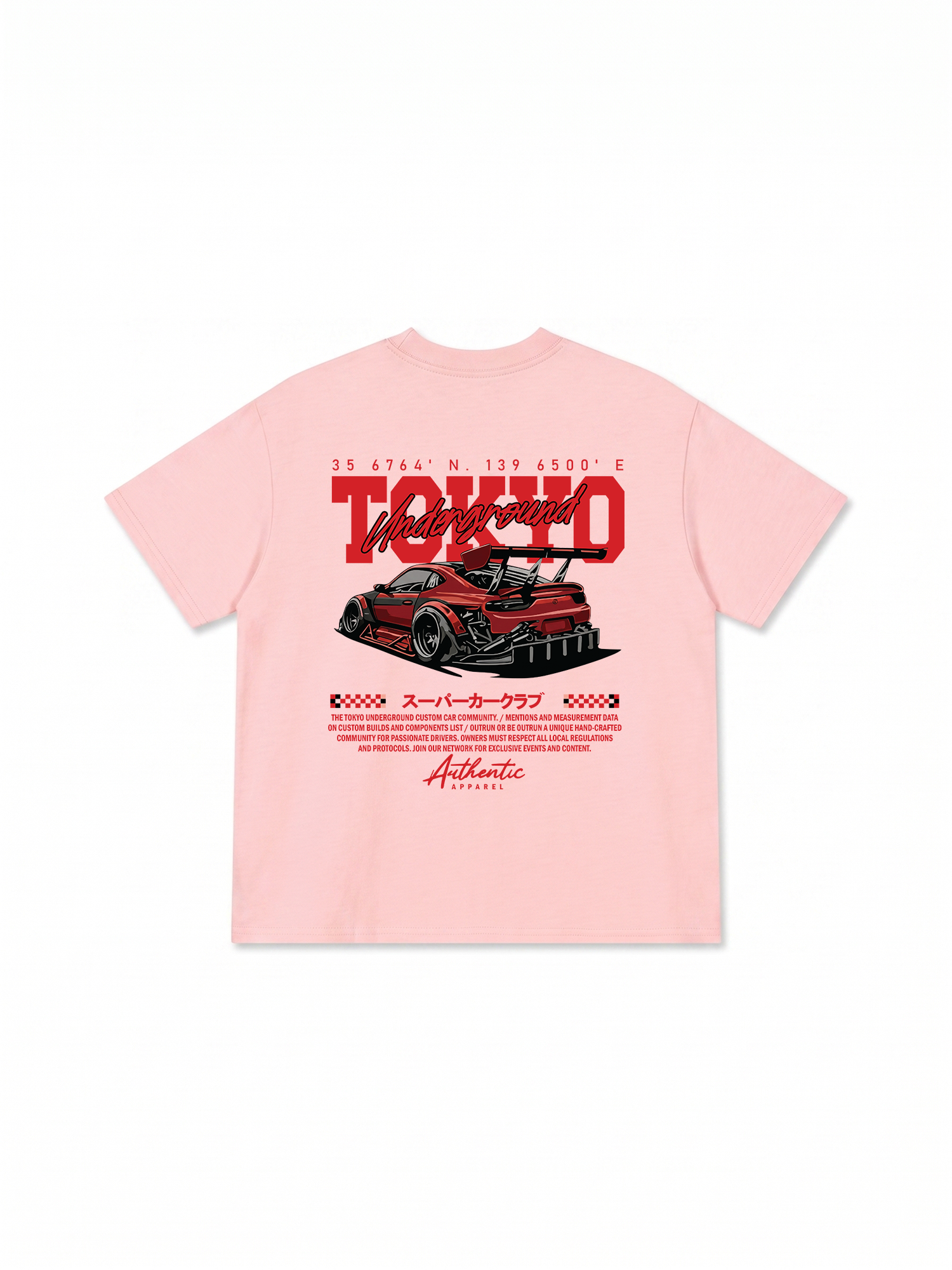 Áo Thun Relaxed Fit JDM Car Tokyo Underground