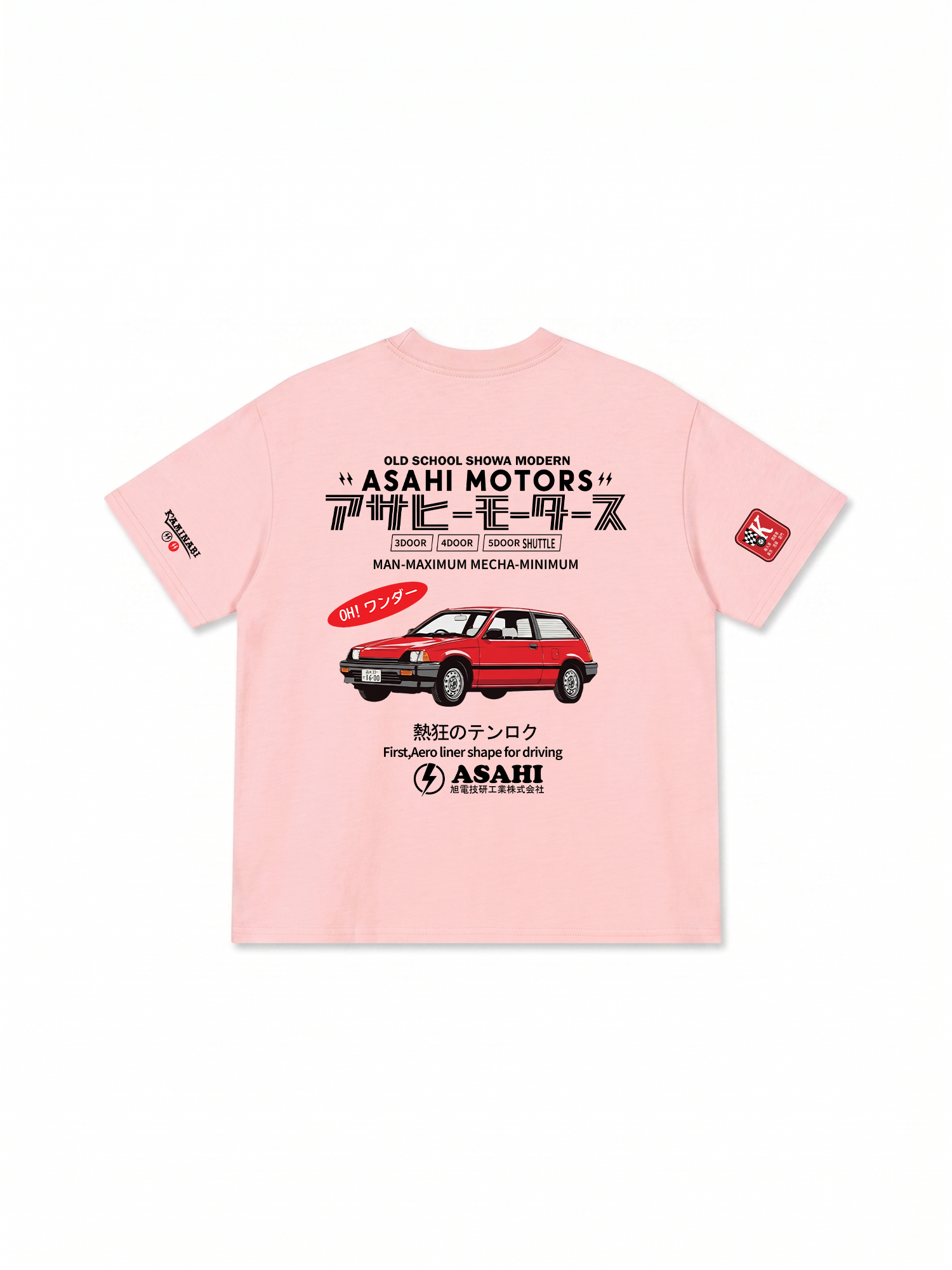 Áo Thun Relaxed Fit JDM Car Asahi Motors