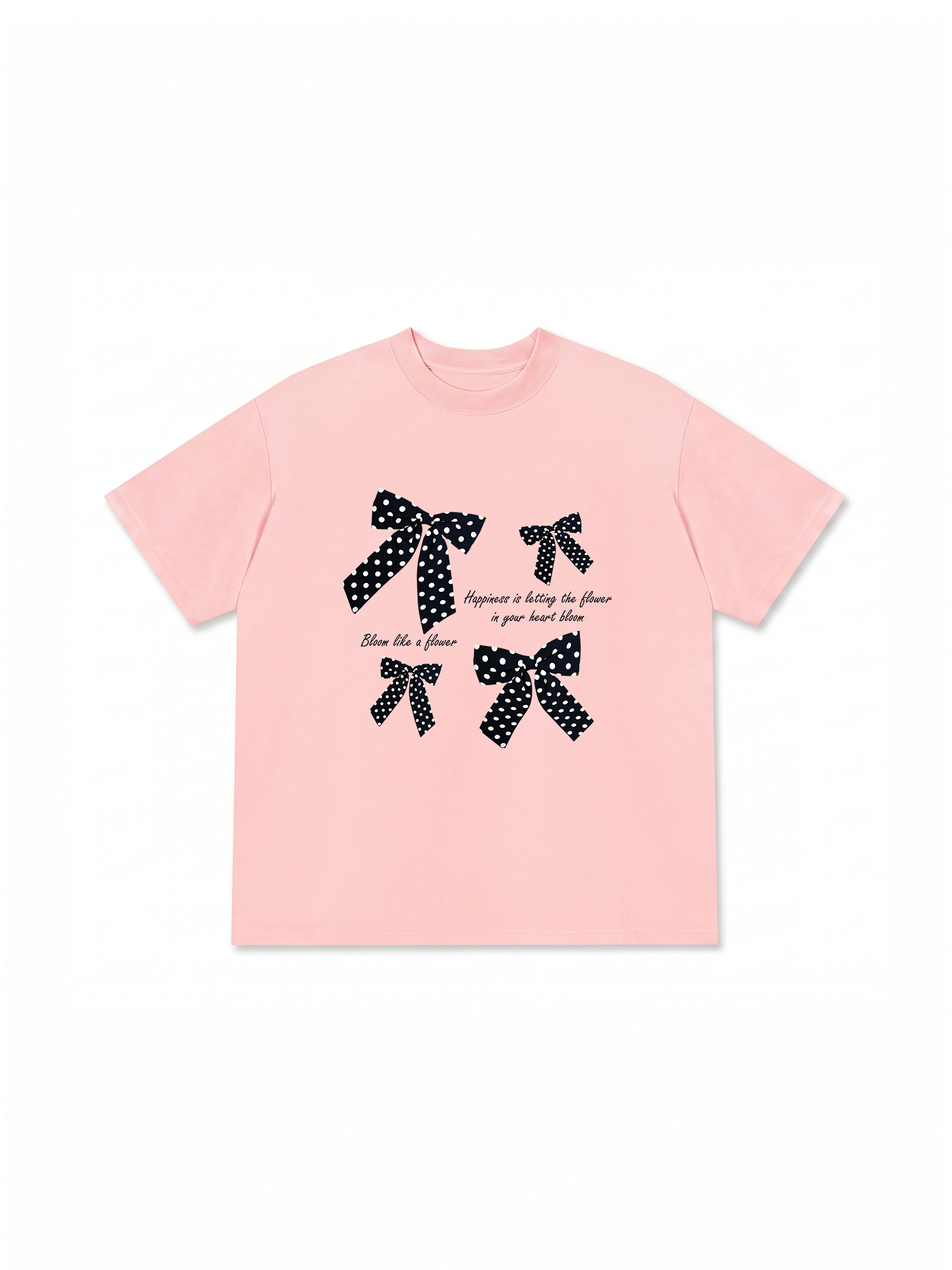 Áo Thun Relaxed Fit Dotty Mood Lovely Bloom Ribbon