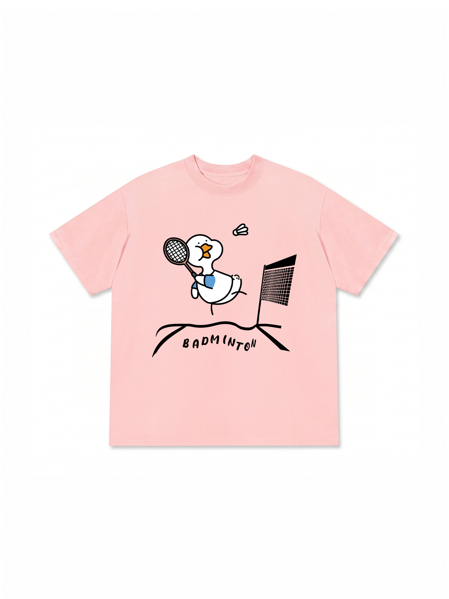 Áo Thun Relaxed Fit Badminton The Shuttle Duck