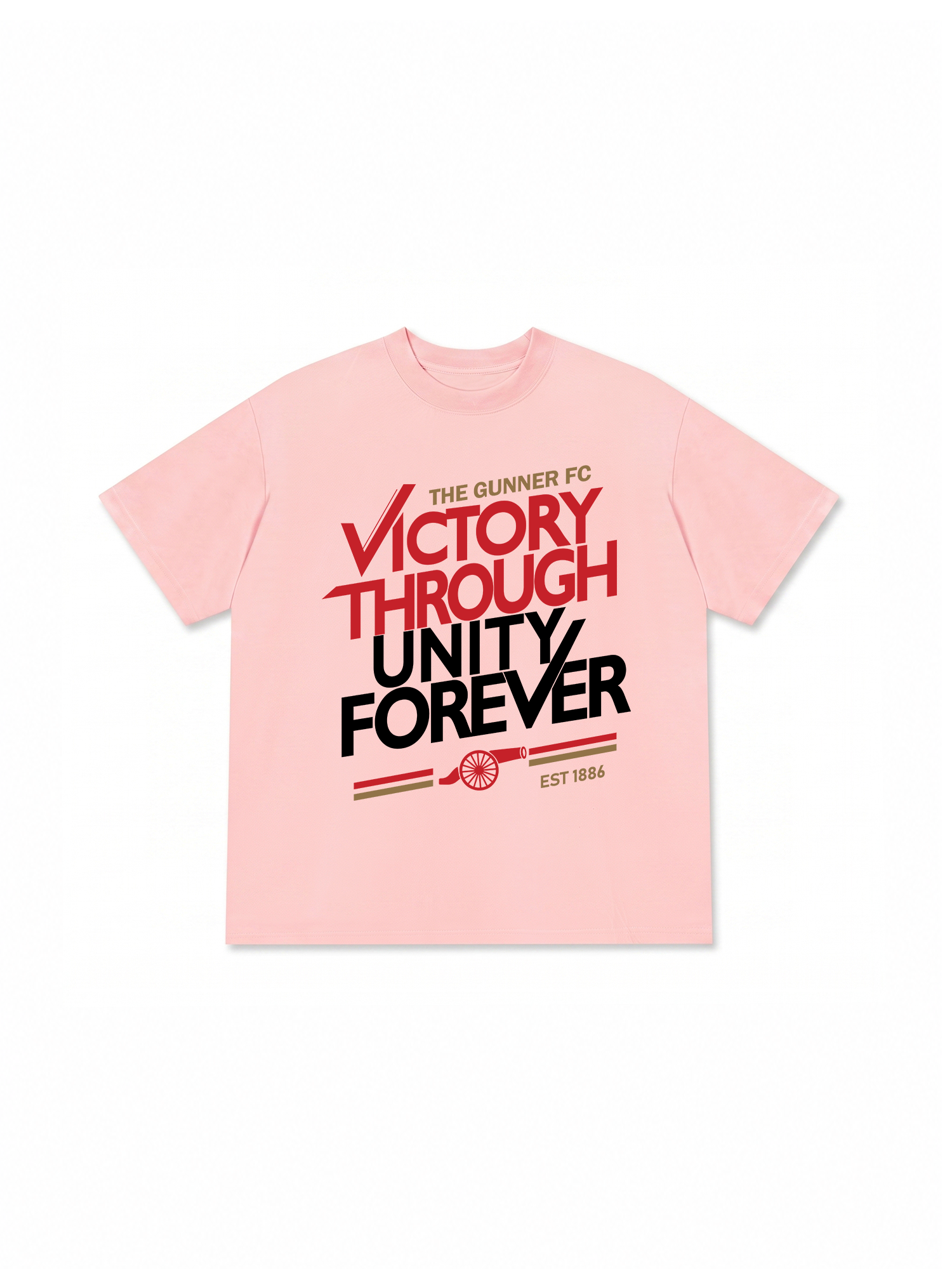 Áo Thun Relaxed Fit Soccer The Gunner Victory Through Unity Forever