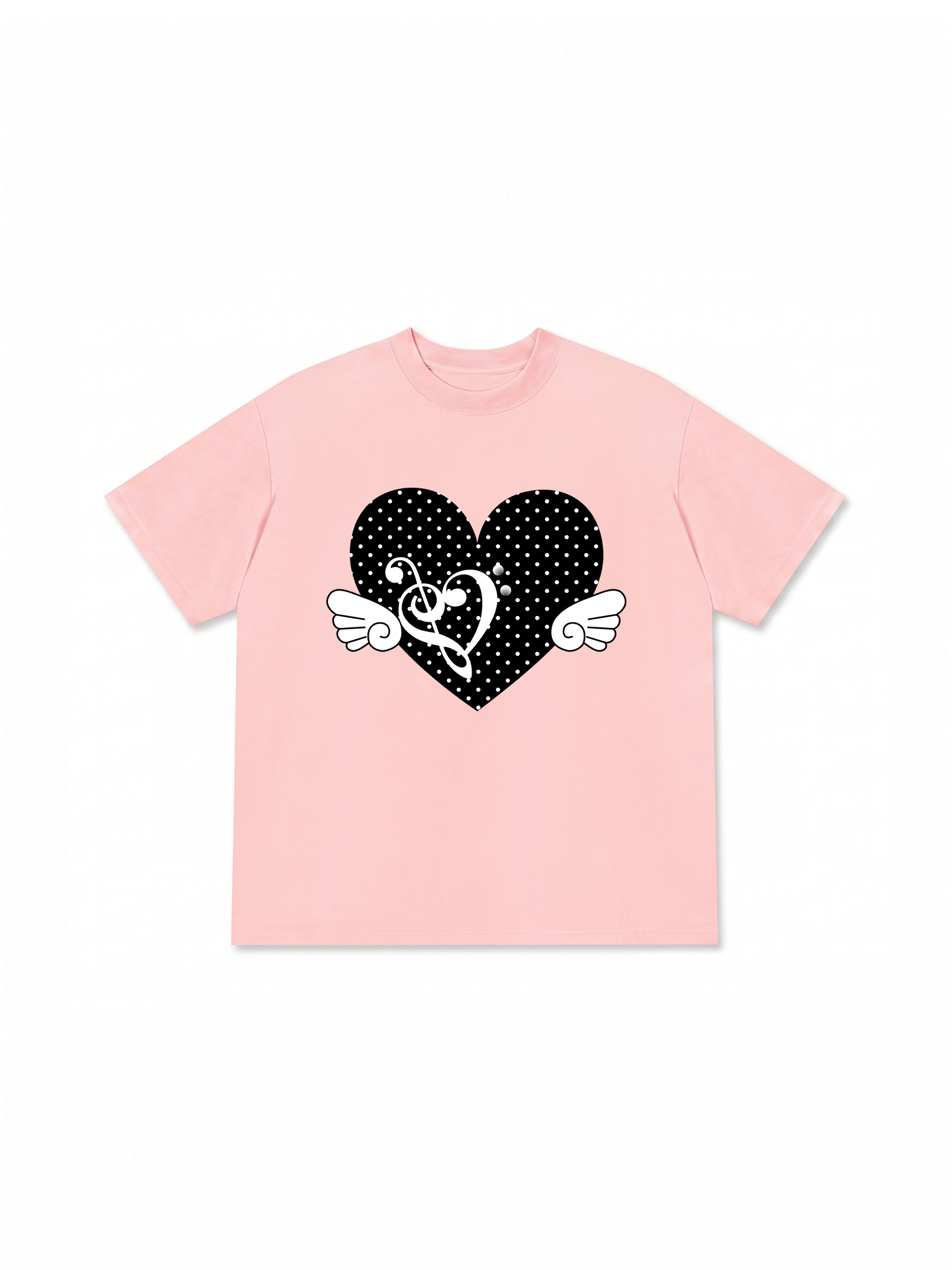 Áo Thun Relaxed Fit Dotty Mood Love