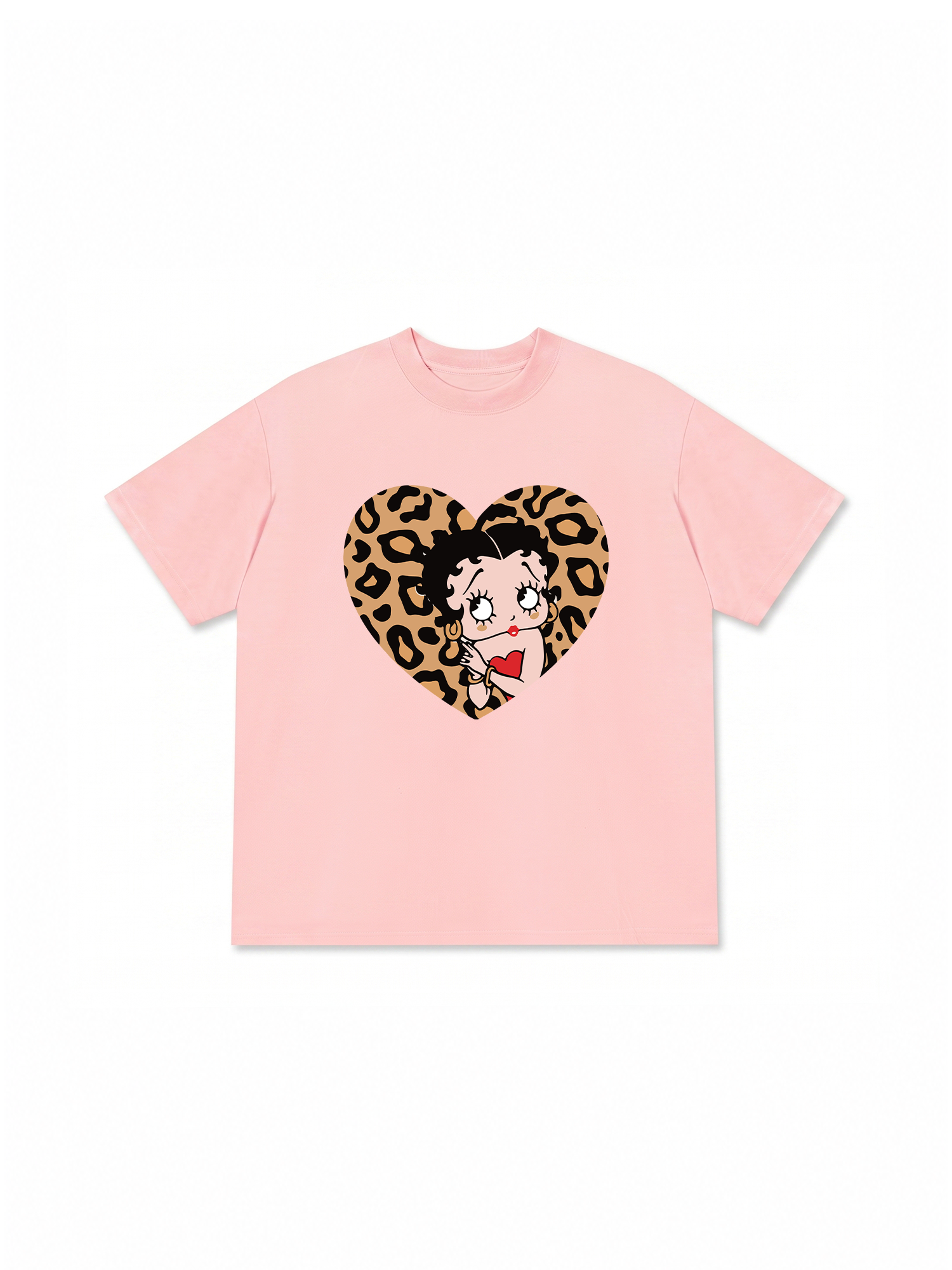 Áo Thun Relaxed Fit Urban Leopard Betty Cheetah Heart