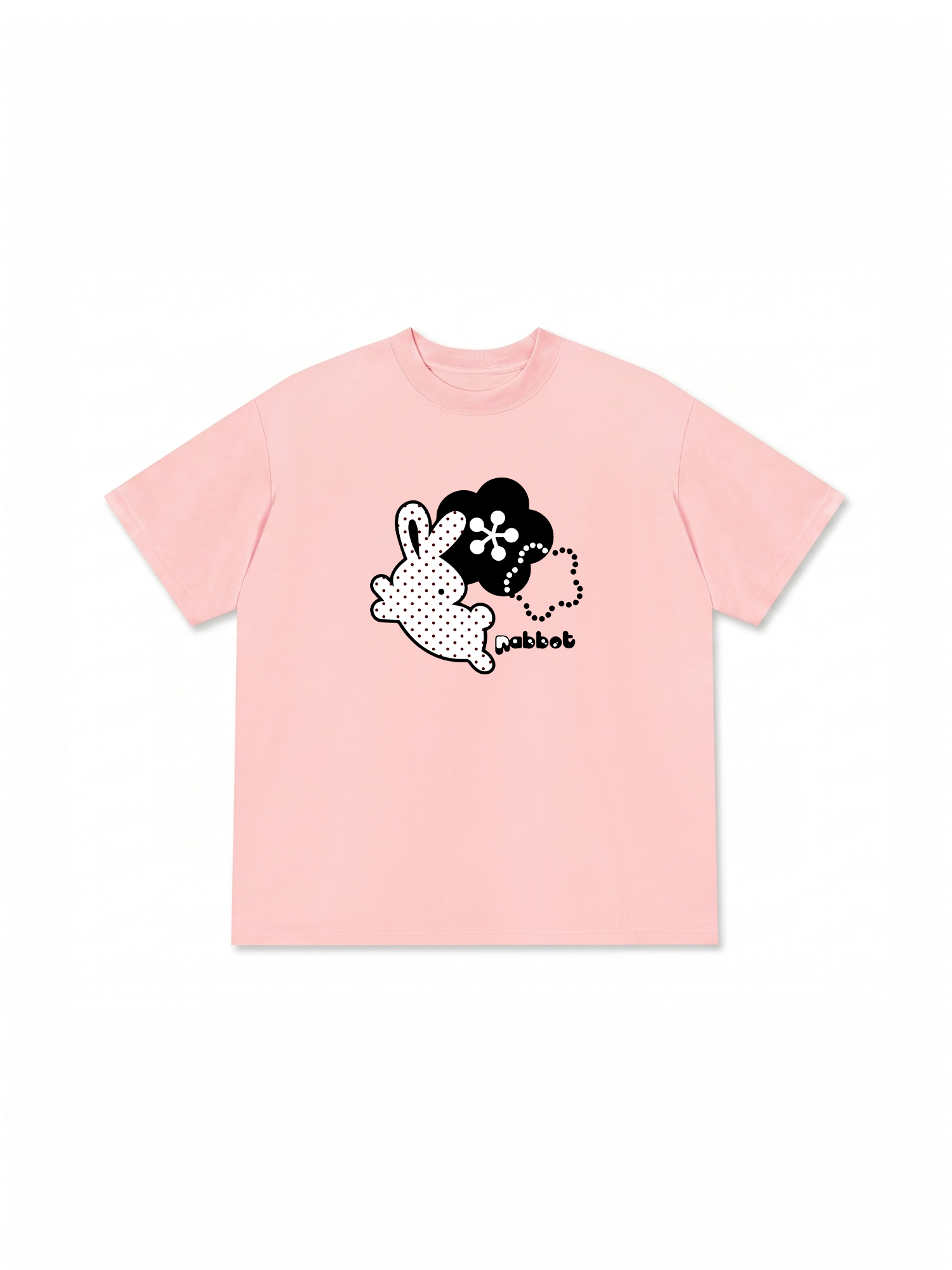 Áo Thun Relaxed Fit Dotty Mood Cute Bunny