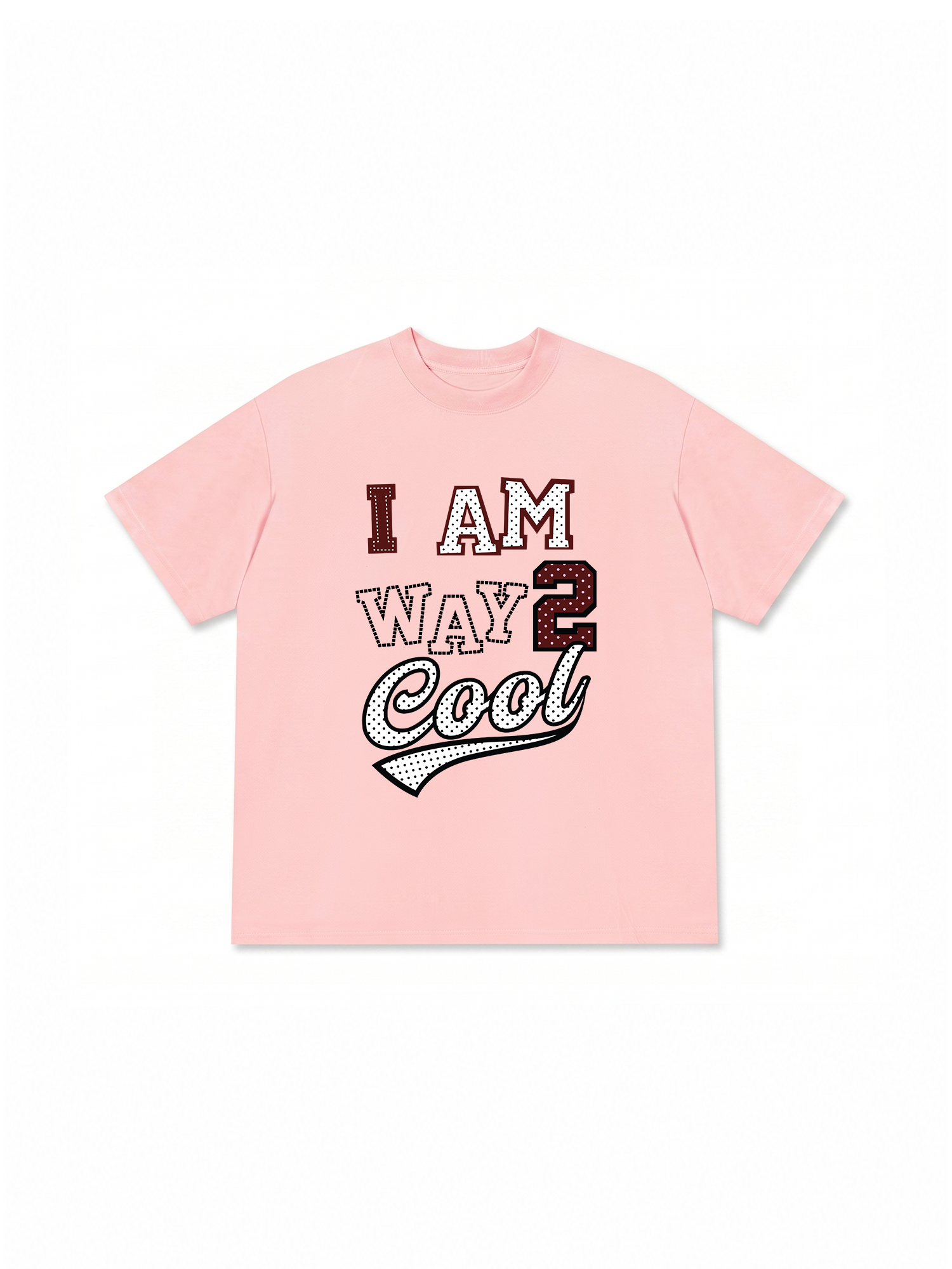 Áo Thun Relaxed Fit Dotty Mood I Am Way 2 Cool