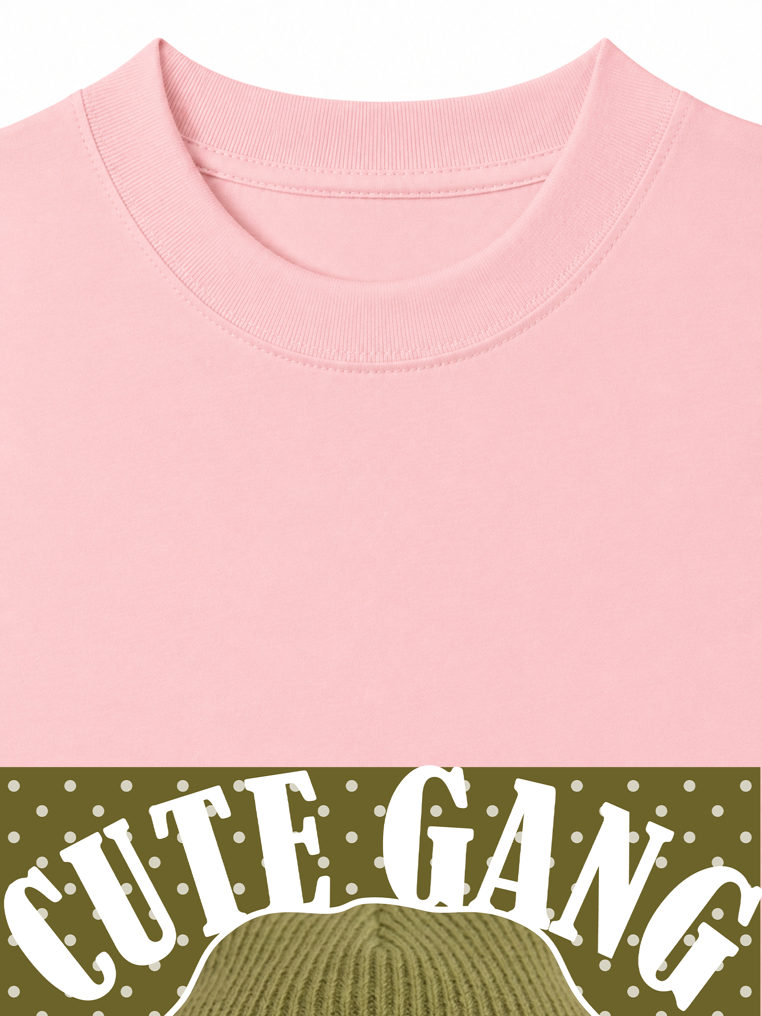 Áo Thun Relaxed Fit Cute Gang Green Dotty