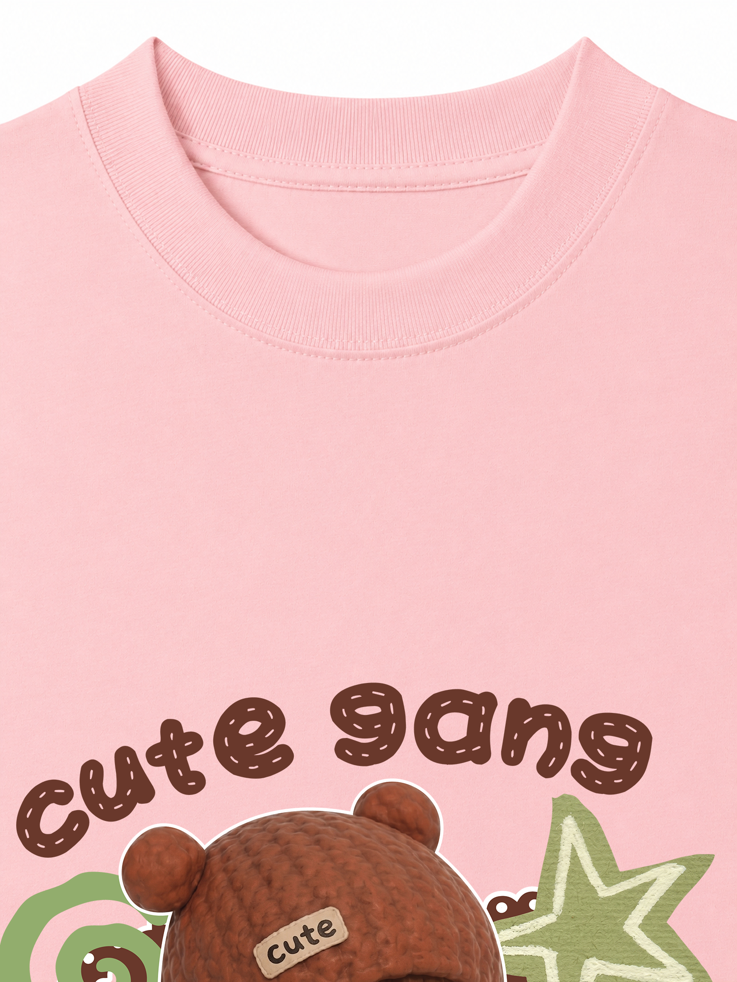Áo Thun Relaxed Fit Cute Gang