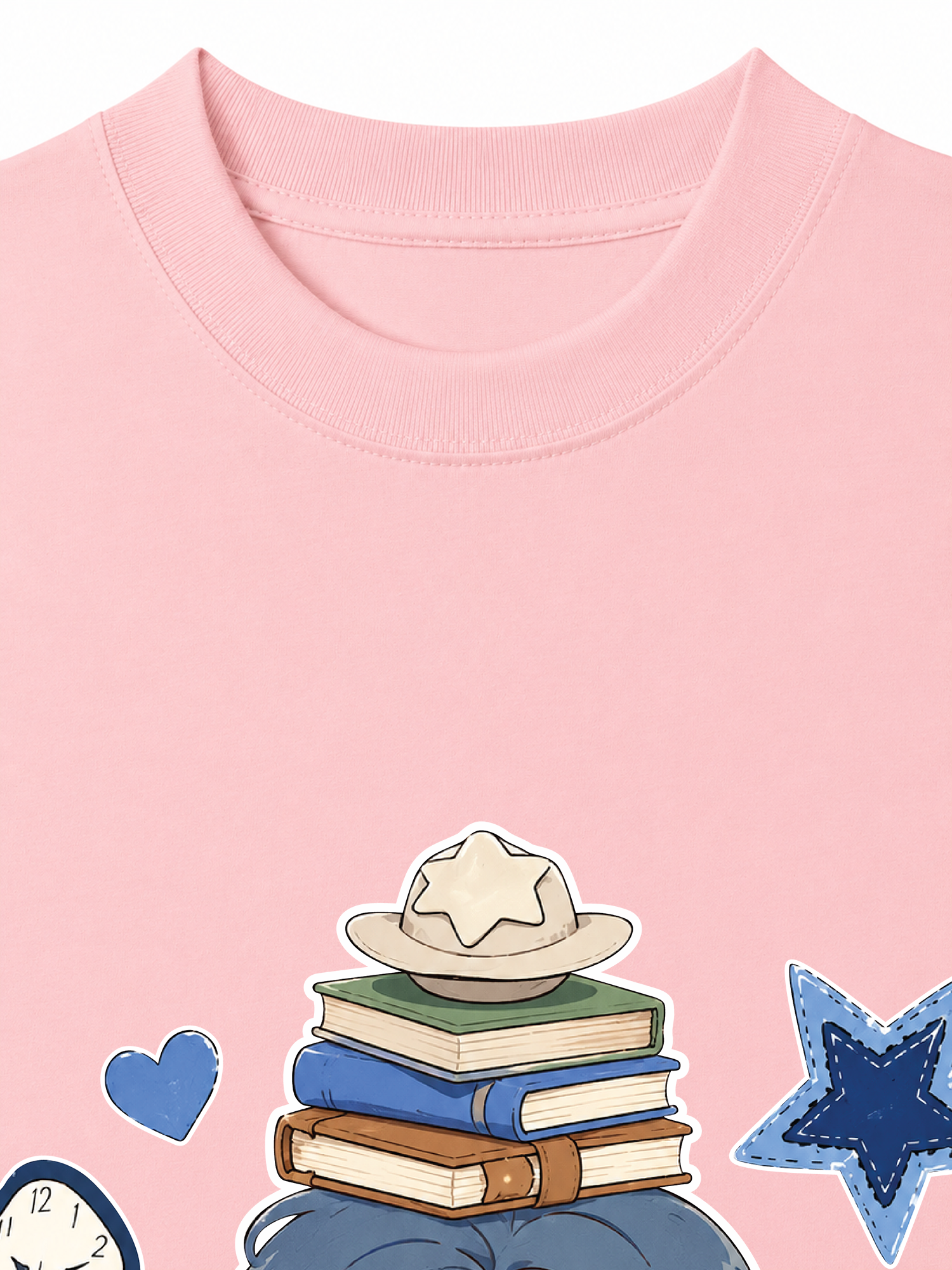 Áo Thun Relaxed Fit Cute Gang Blue Outfit