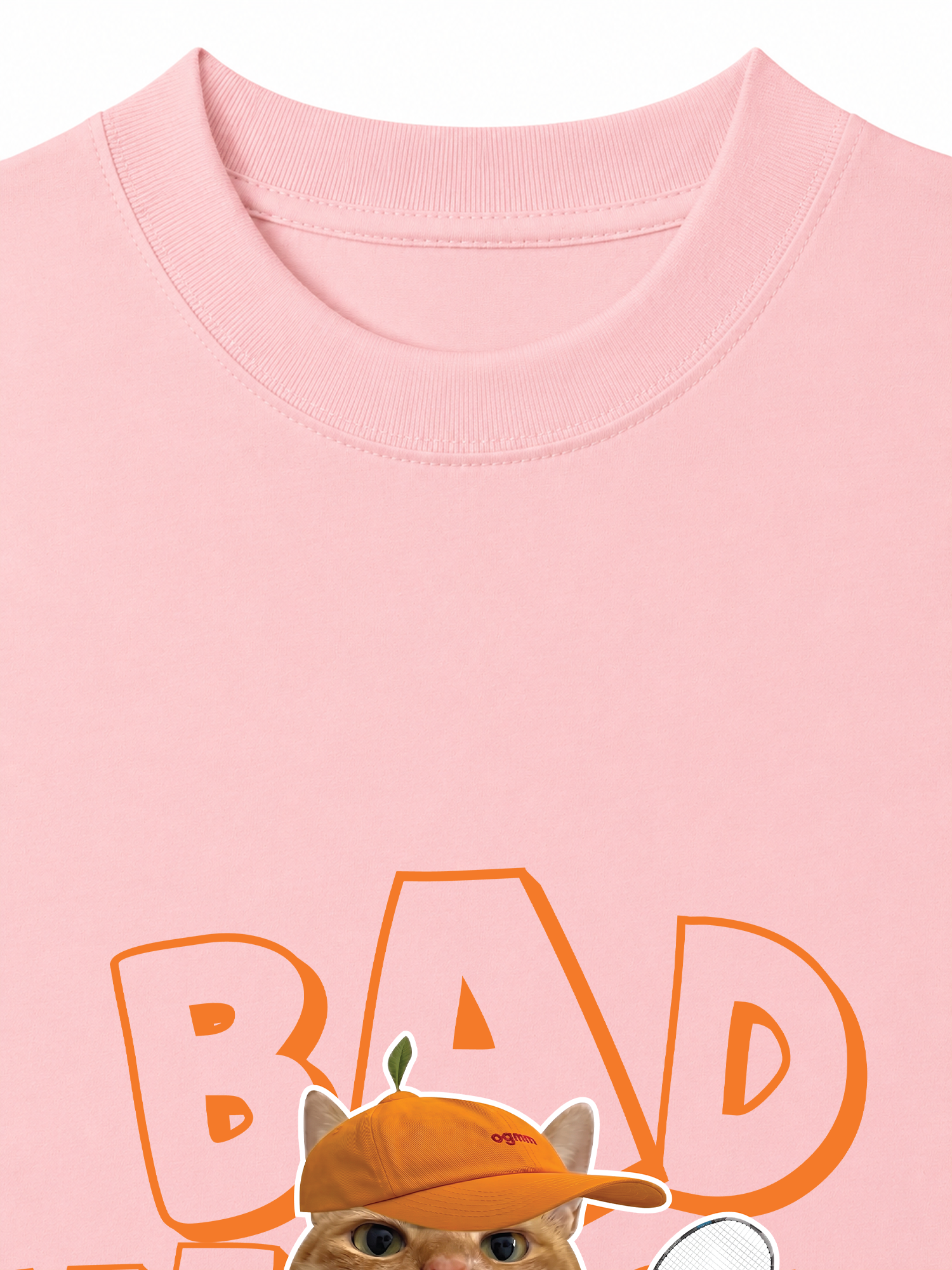 Áo Thun Relaxed Fit Badminton Cute Cat 2