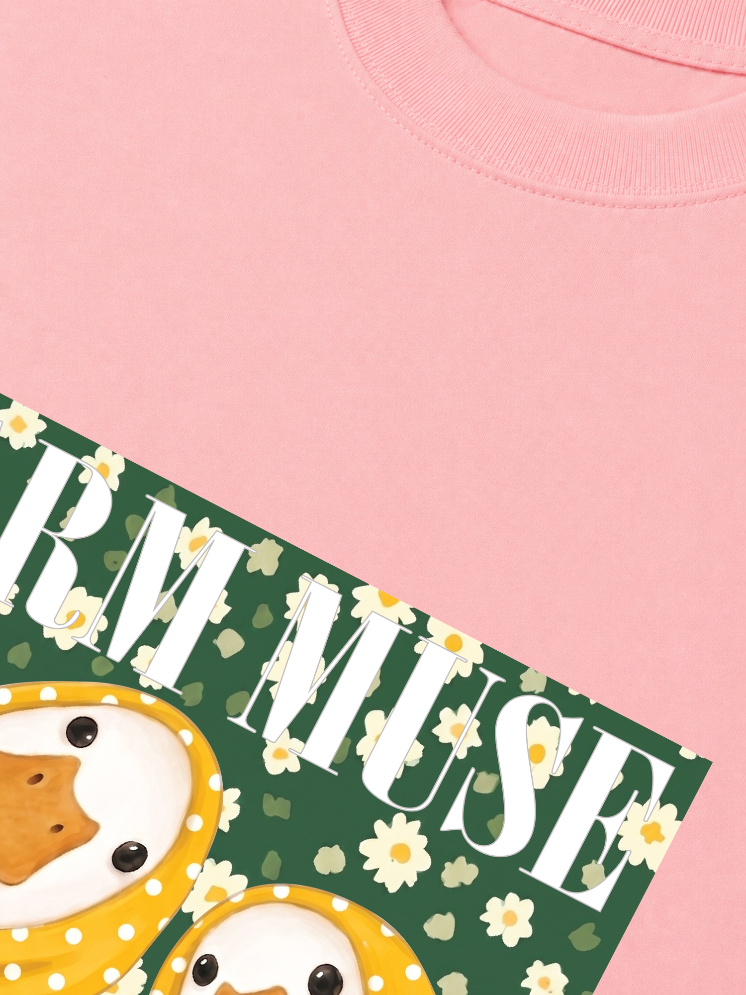 Áo Thun Relaxed Fit Farm Muse Duck Couple