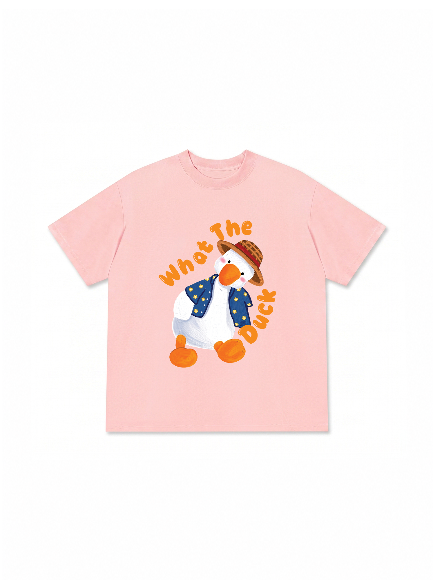 Áo Thun Relaxed Fit Farm What The Duck Orange