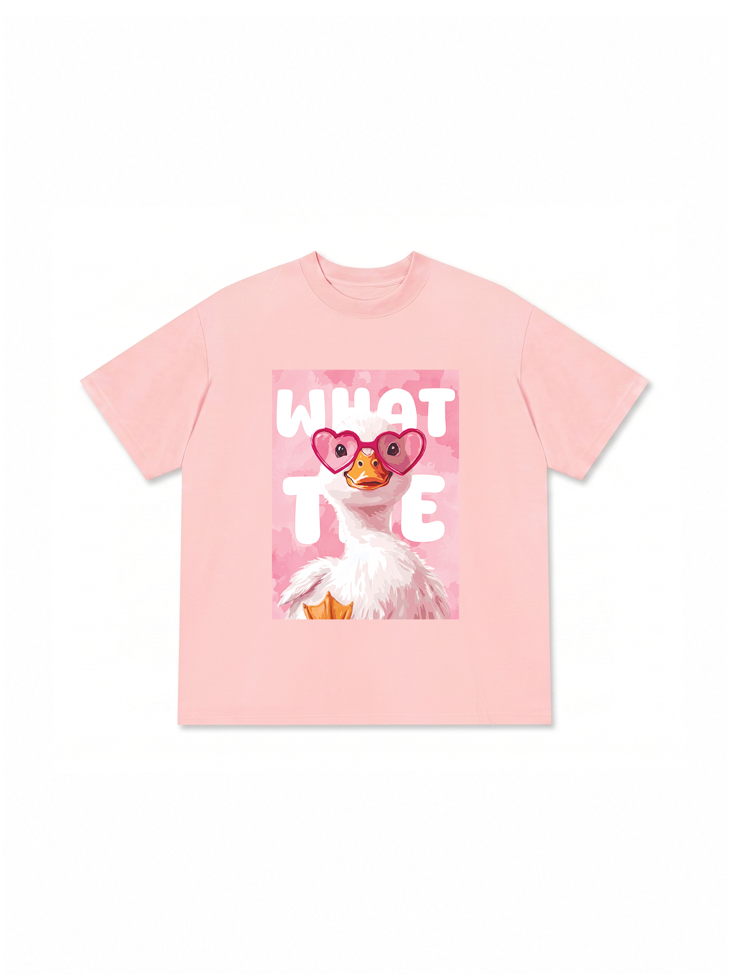 Áo Thun Relaxed Fit Farm What The Duck Pink