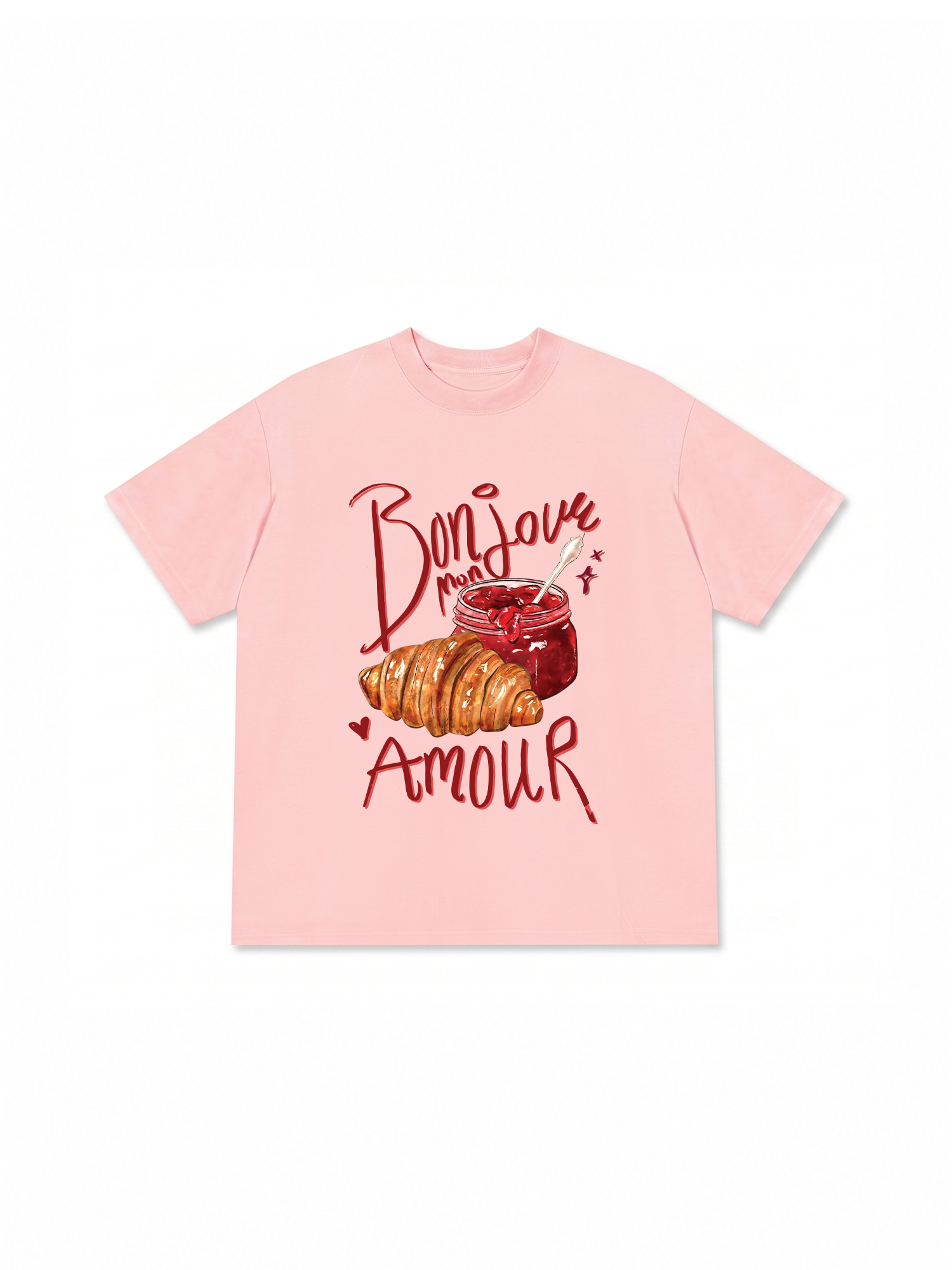 Áo Thun Relaxed Fit Yummy Mood Bonjour Amour