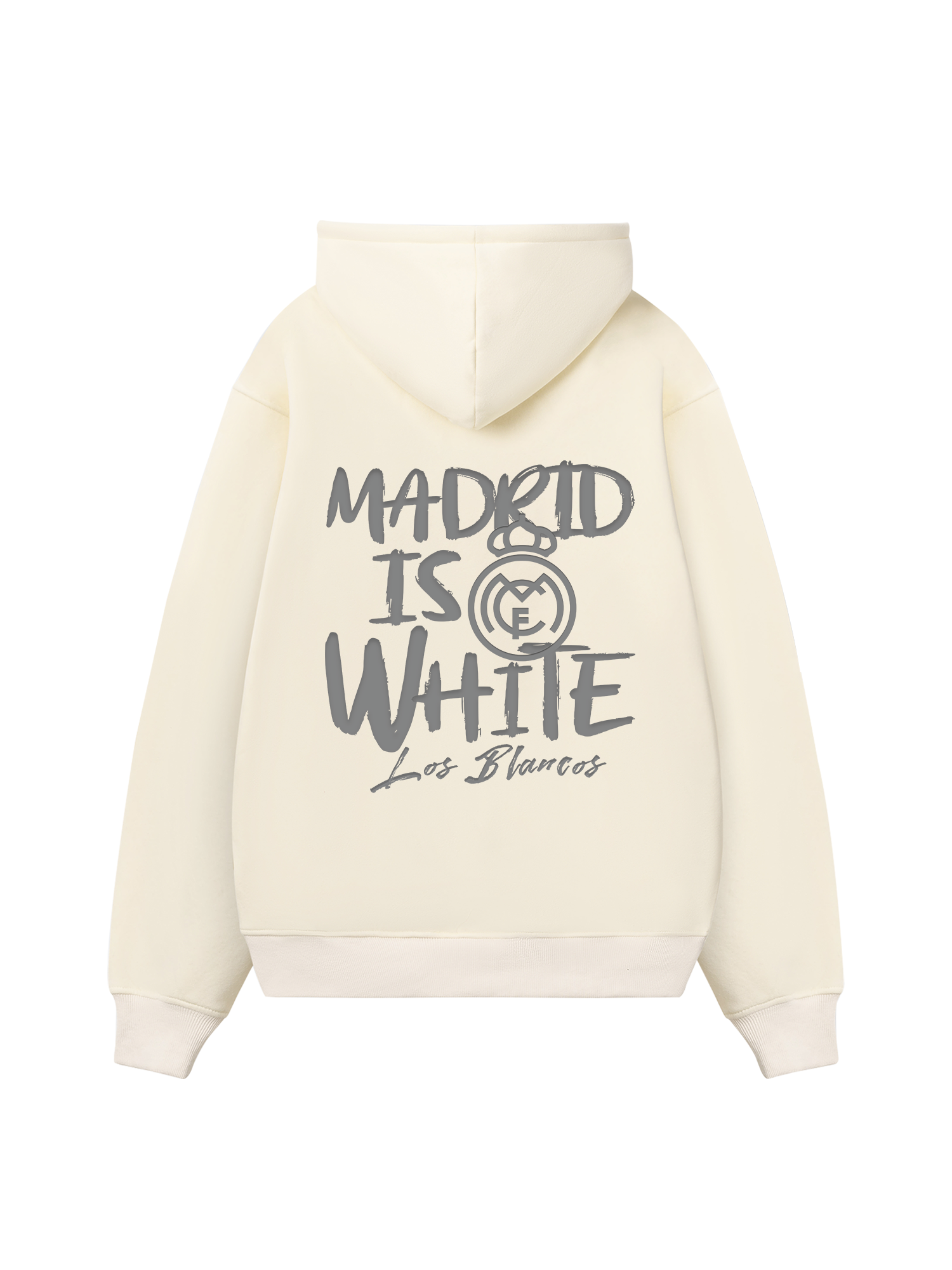 Real Marid Marid Is White Hoodie