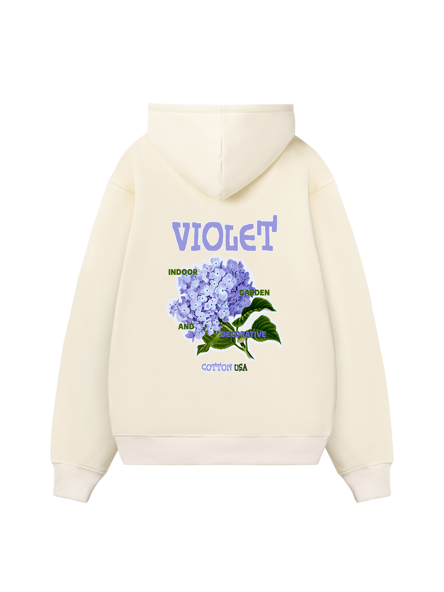 Floral Indoor Violet Hoodie