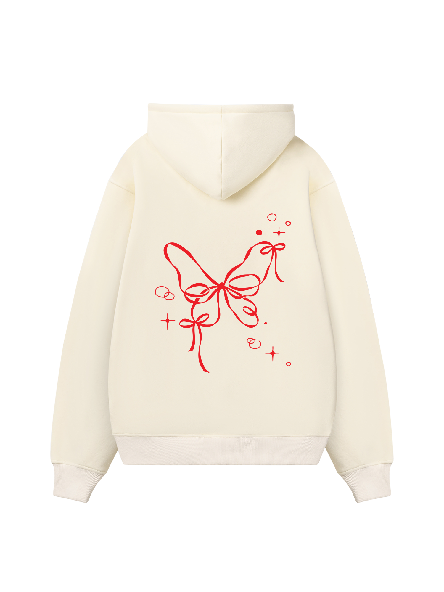 Girly Mood Butterfly Ribbon Hoodie