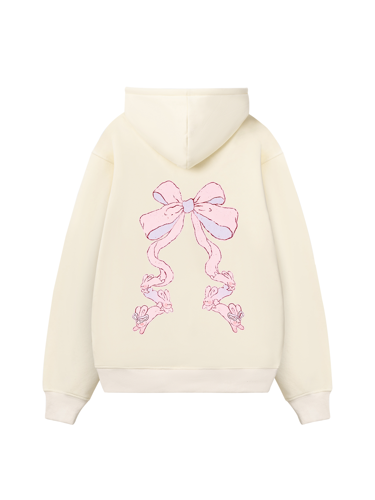 Girly Mood Rabbit Ribbon Hoodie