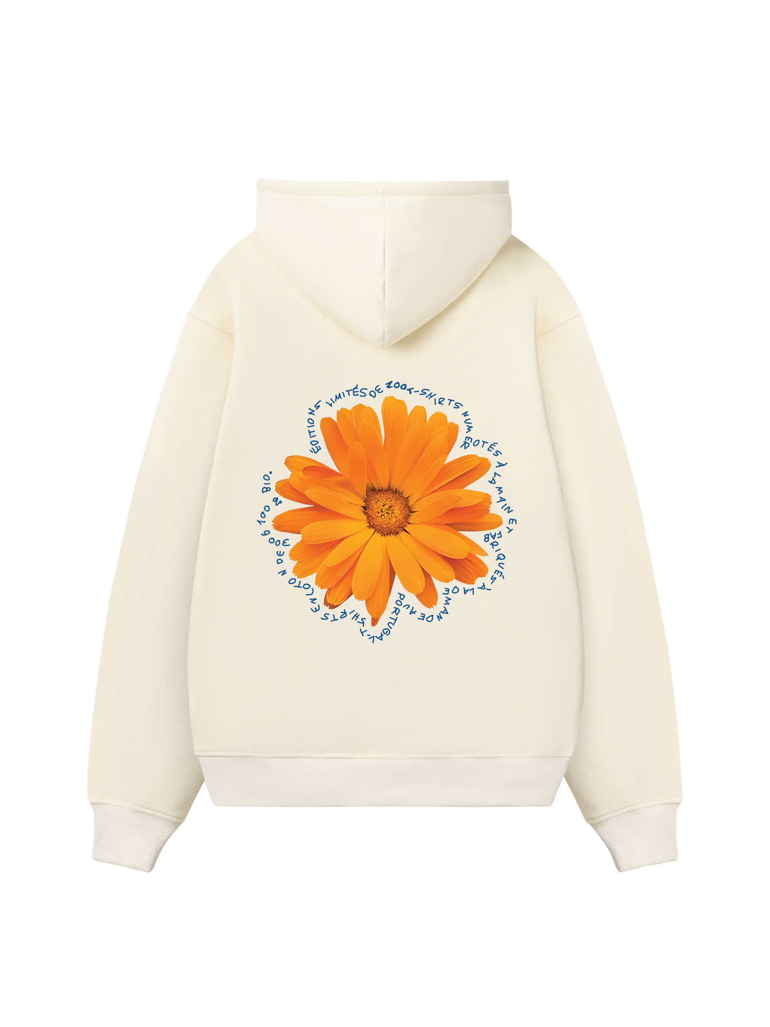 Floral Orange Flower Hoodie