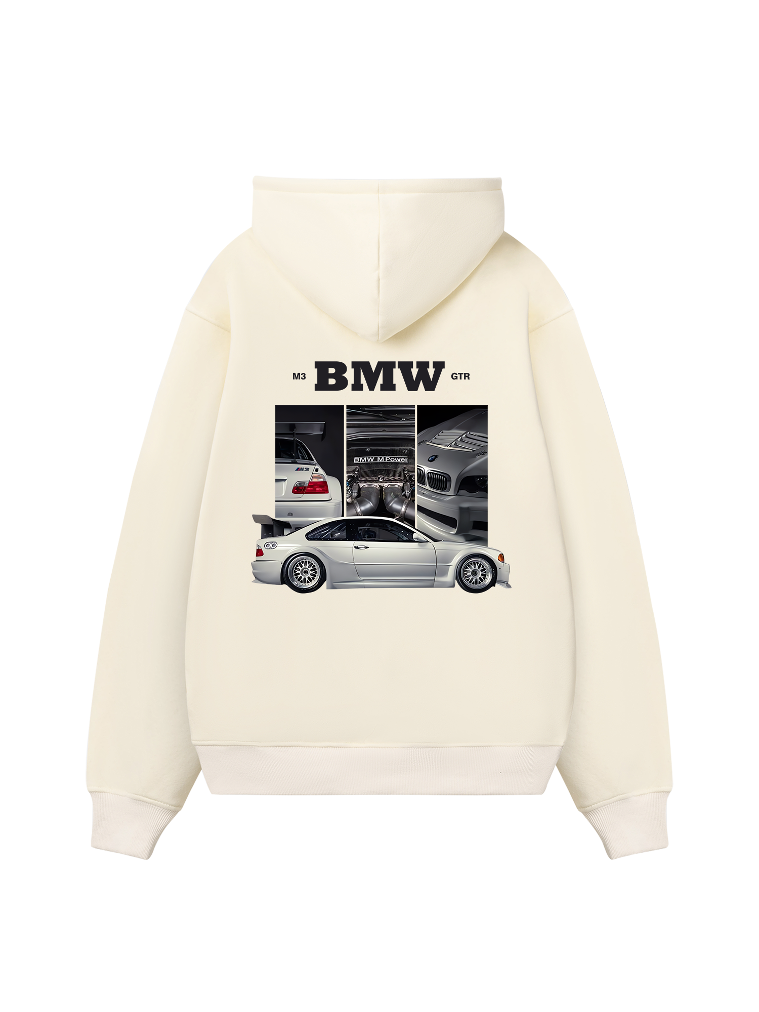 BMW M3 GTR Silver Hoodie