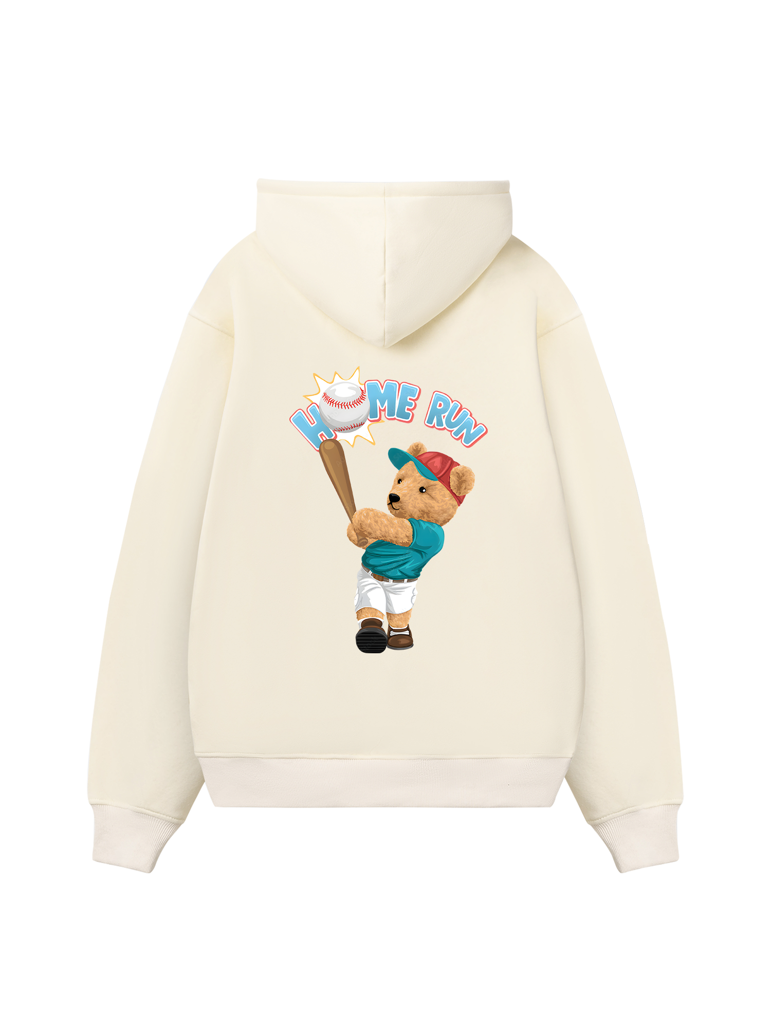 Baseball Home Run Teddy Bear Hoodie