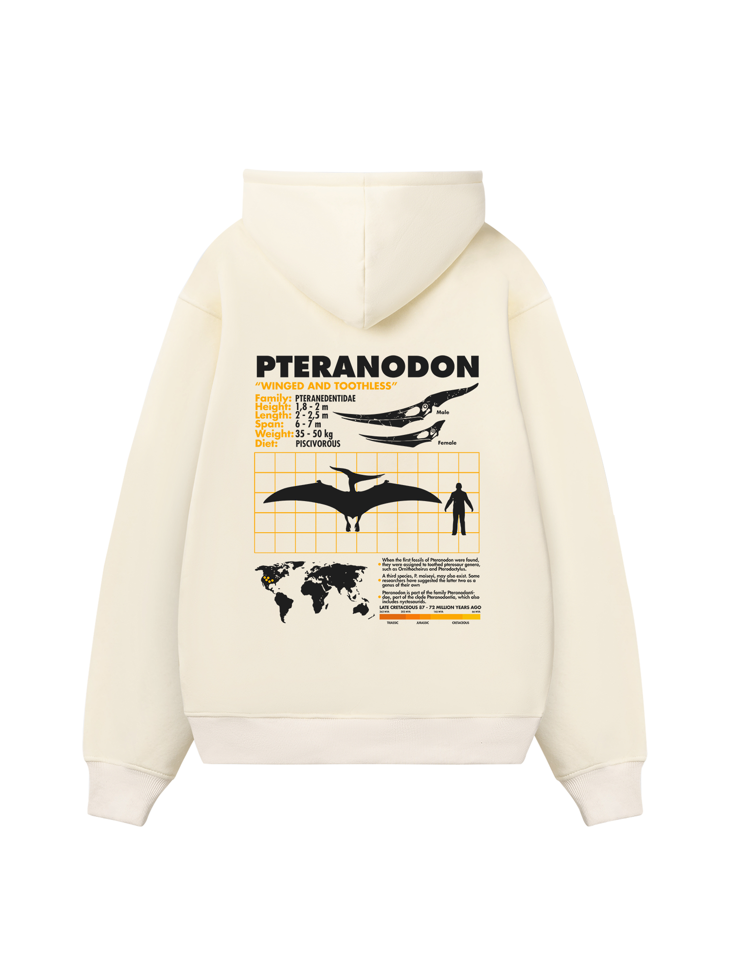 Wild Life Analysis Table Pteranodon Hoodie