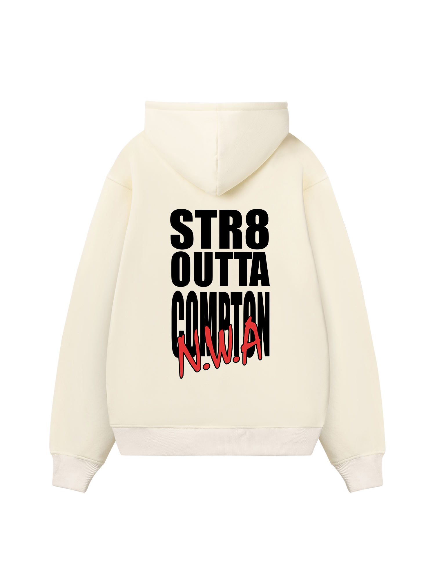 Rapper NWA Straight Outta Compton Typo Hoodie