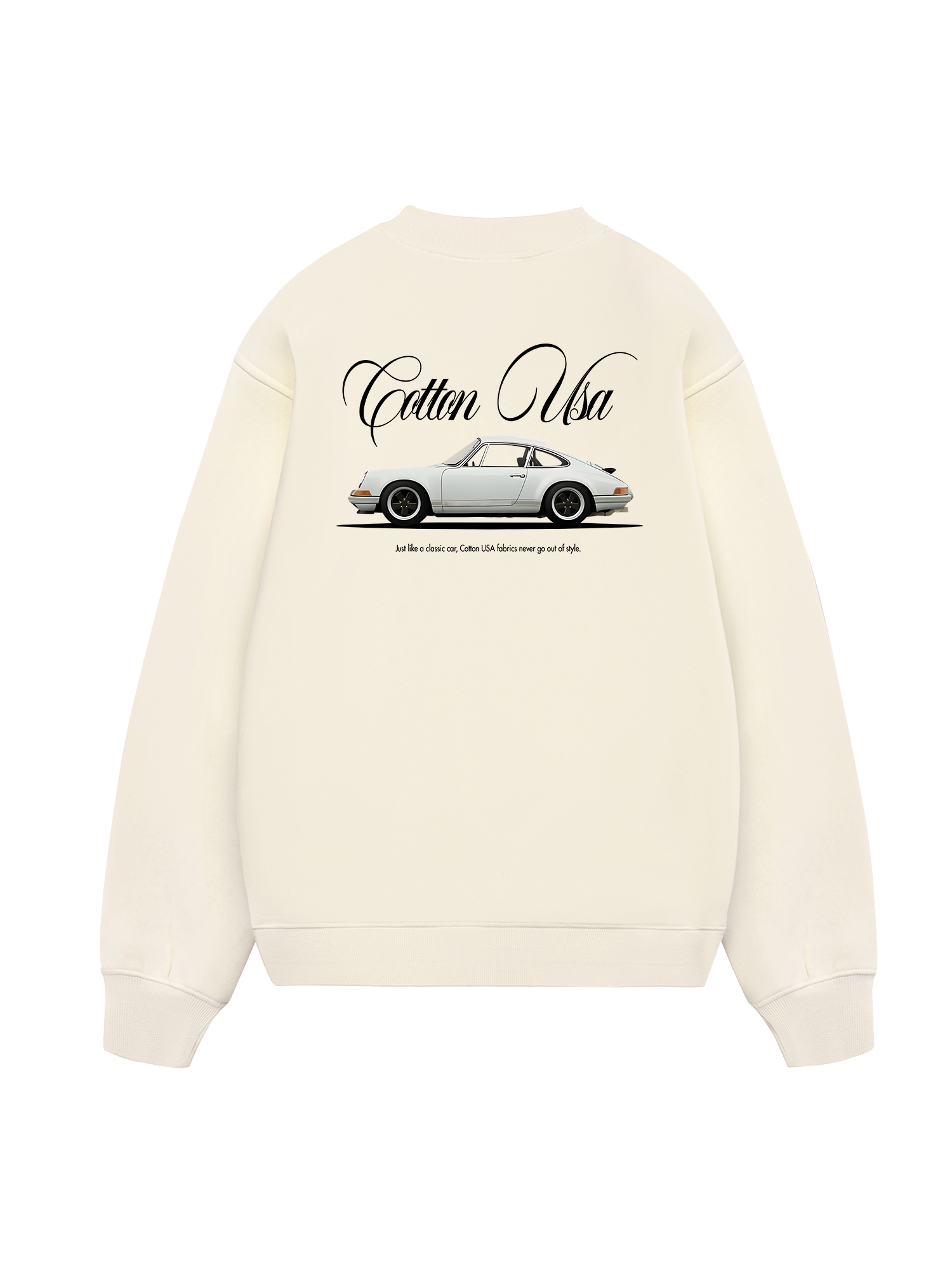 Classic Car White Sweater