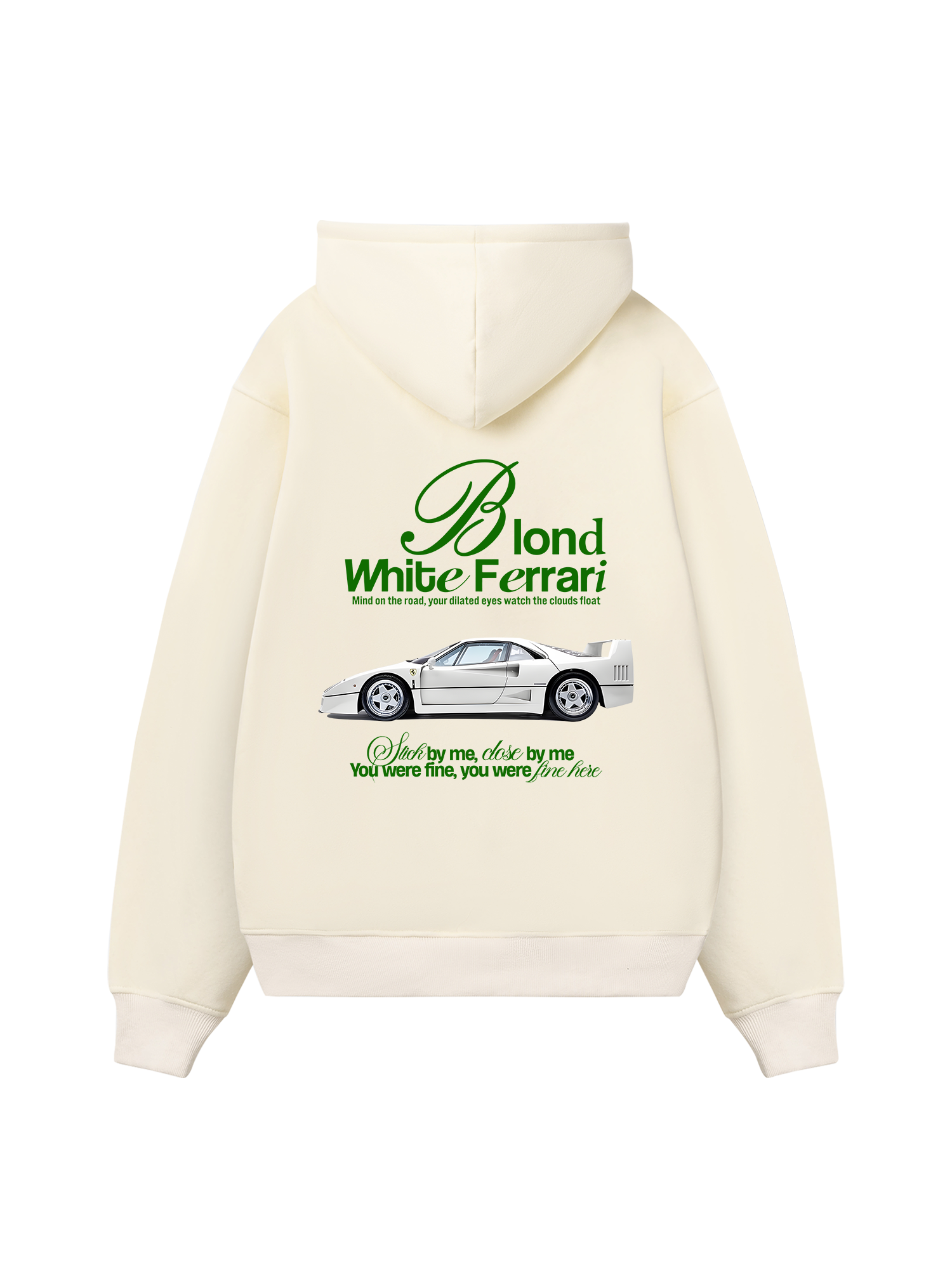Ferrari Blond White Hoodie