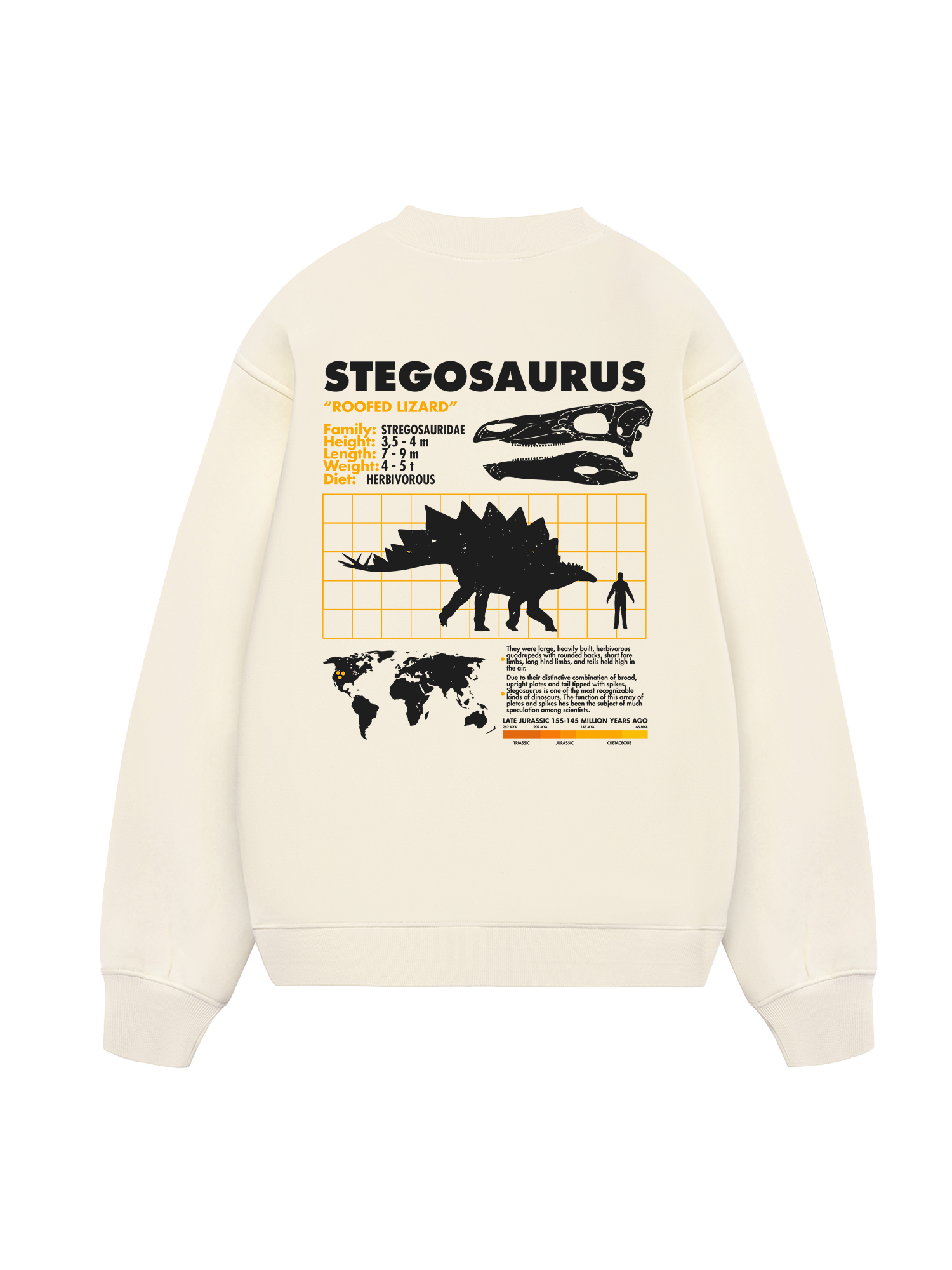 Wild Life Analysis Table Stegosaurus Sweater