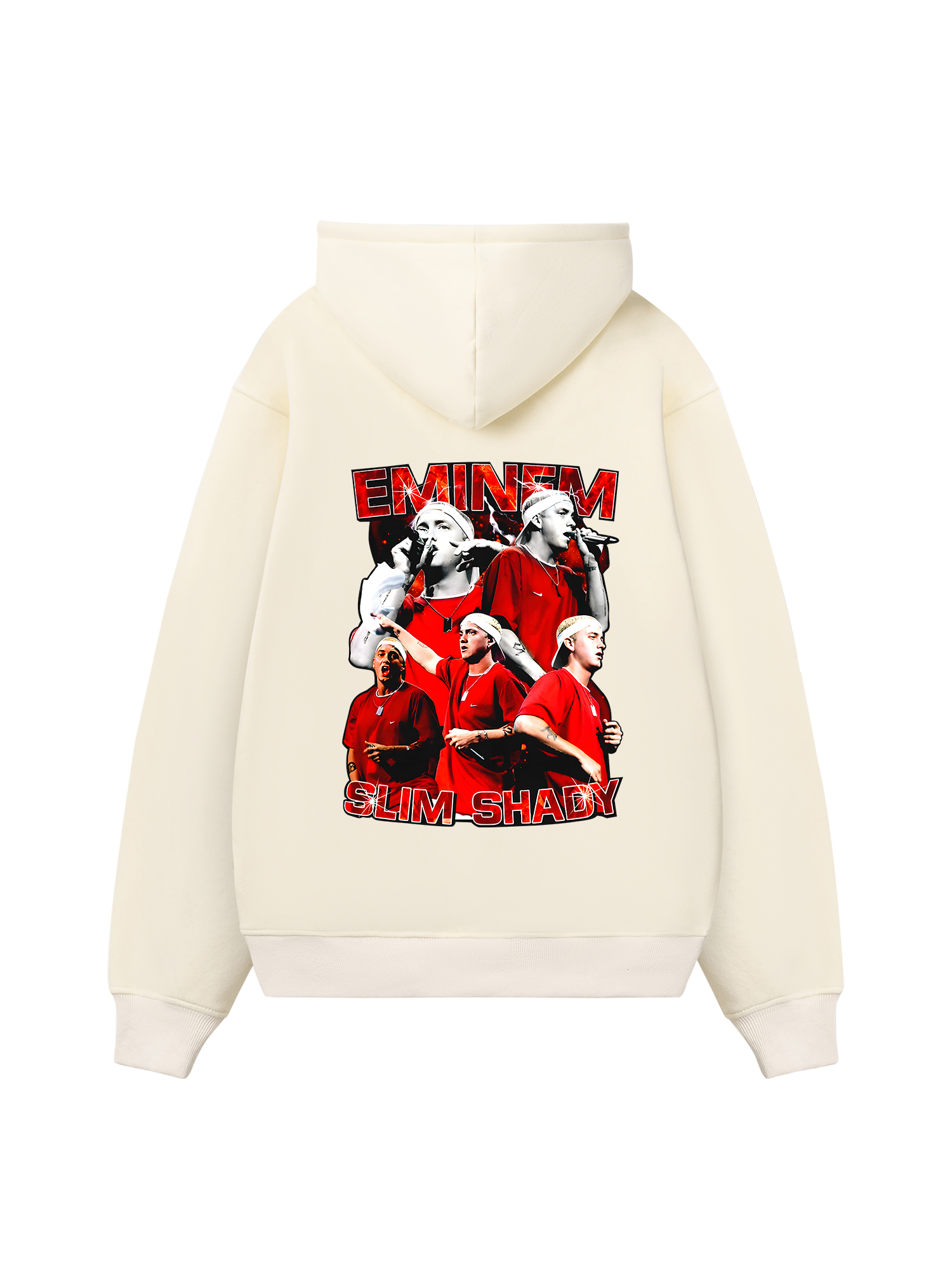Rapper Eminem Red Flames Hoodie