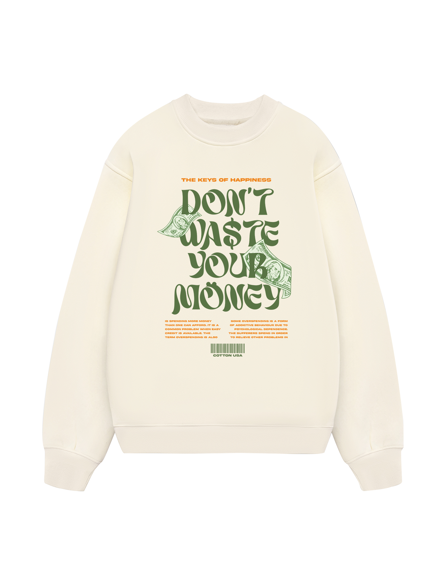 Money The Keys Of Happiness Sweater