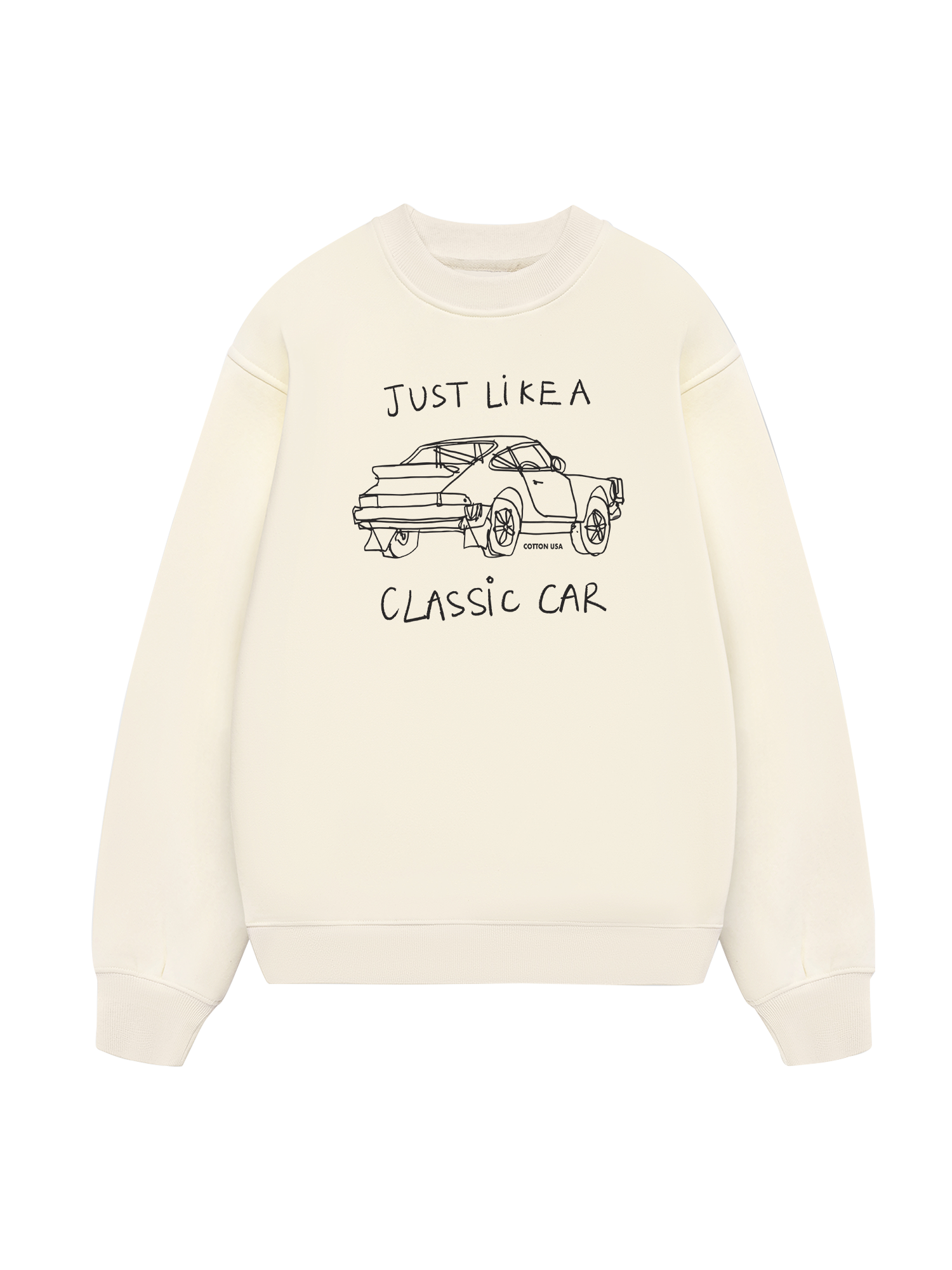 Classic Car Black And White Sweater