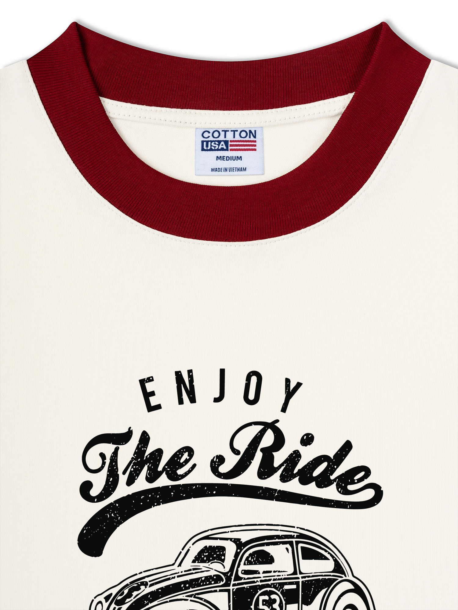 Áo Thun Ringer Relaxed Fit Enjoy the Ride