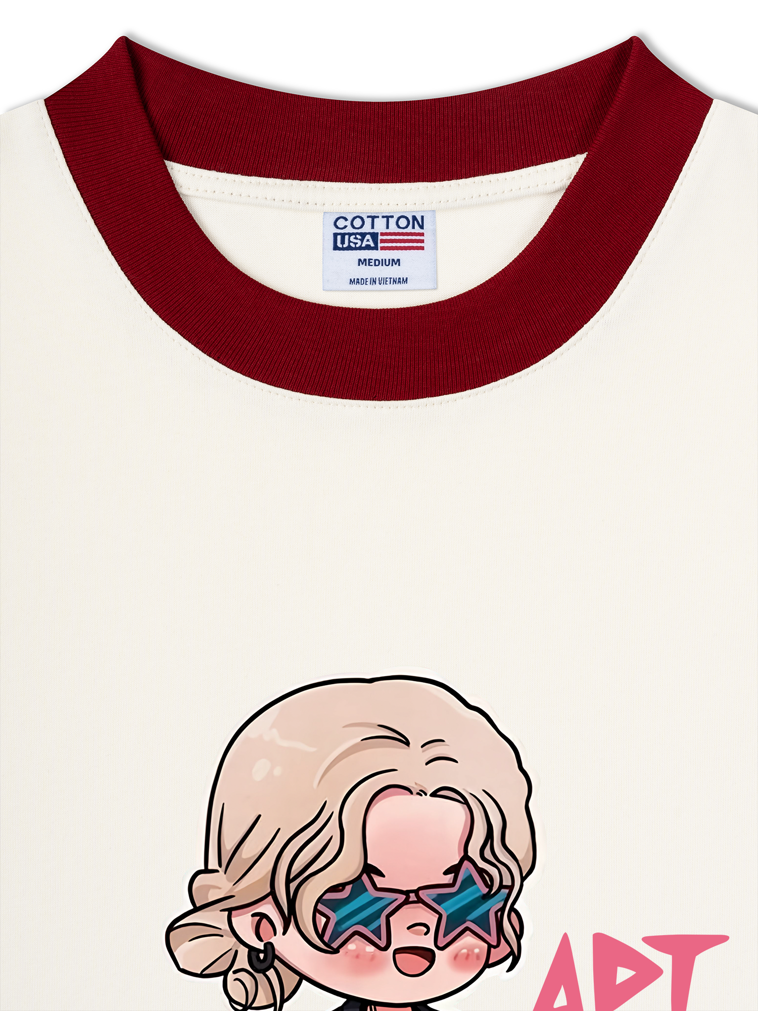 Áo Thun Ringer Relaxed Fit BlackPink Roise APT