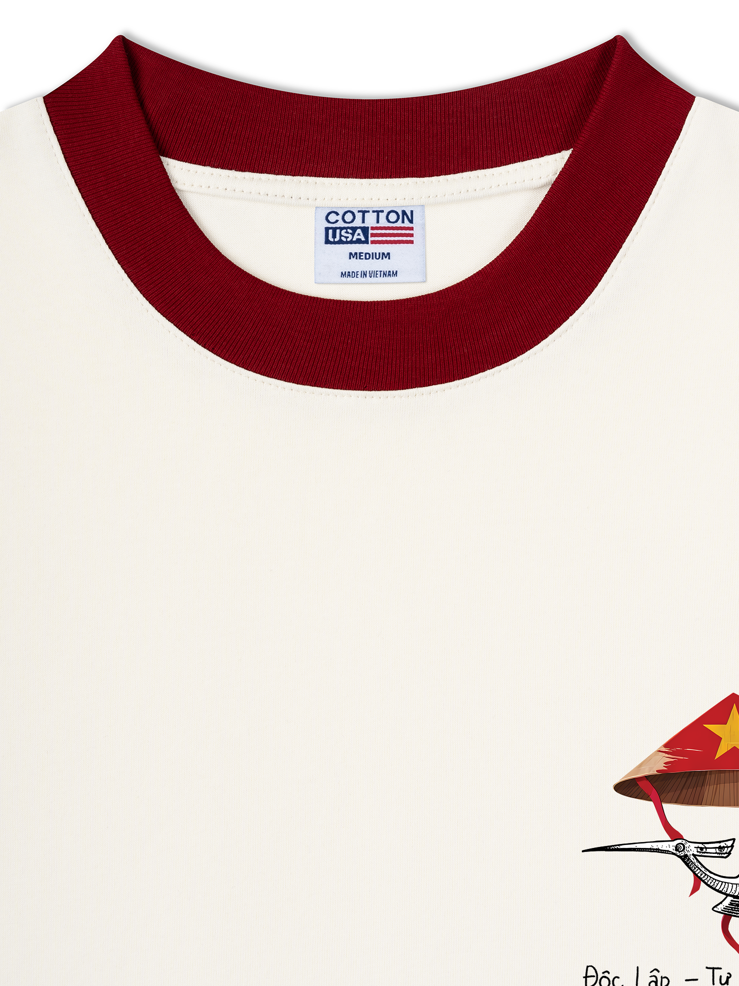 Áo Thun Ringer Relaxed Fit Độc Lập - Tự Do - Hạnh Phúc 2