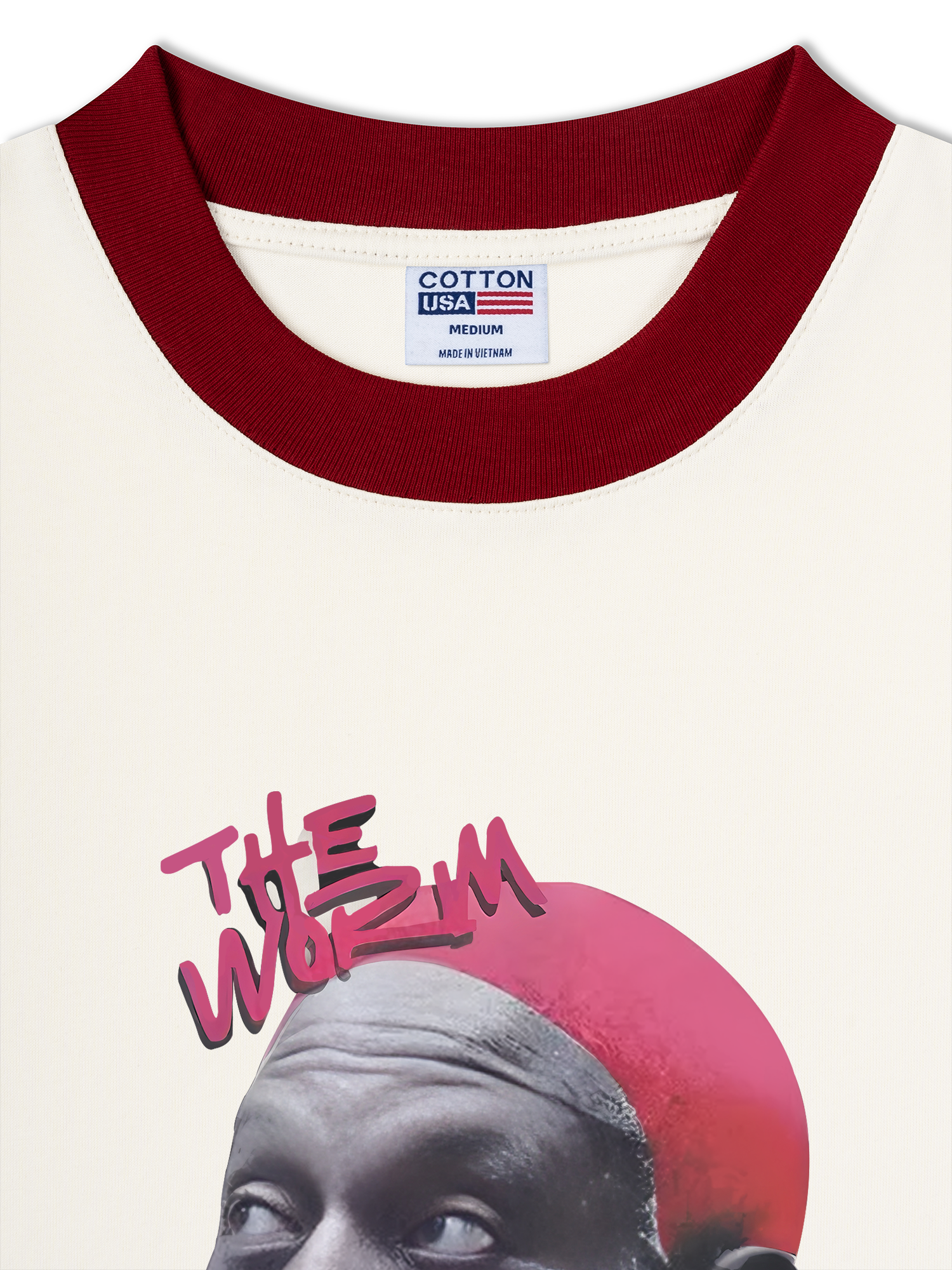 Áo Thun Ringer Relaxed Fit Hip Hop Streetwear Dennis Rodman Graphic