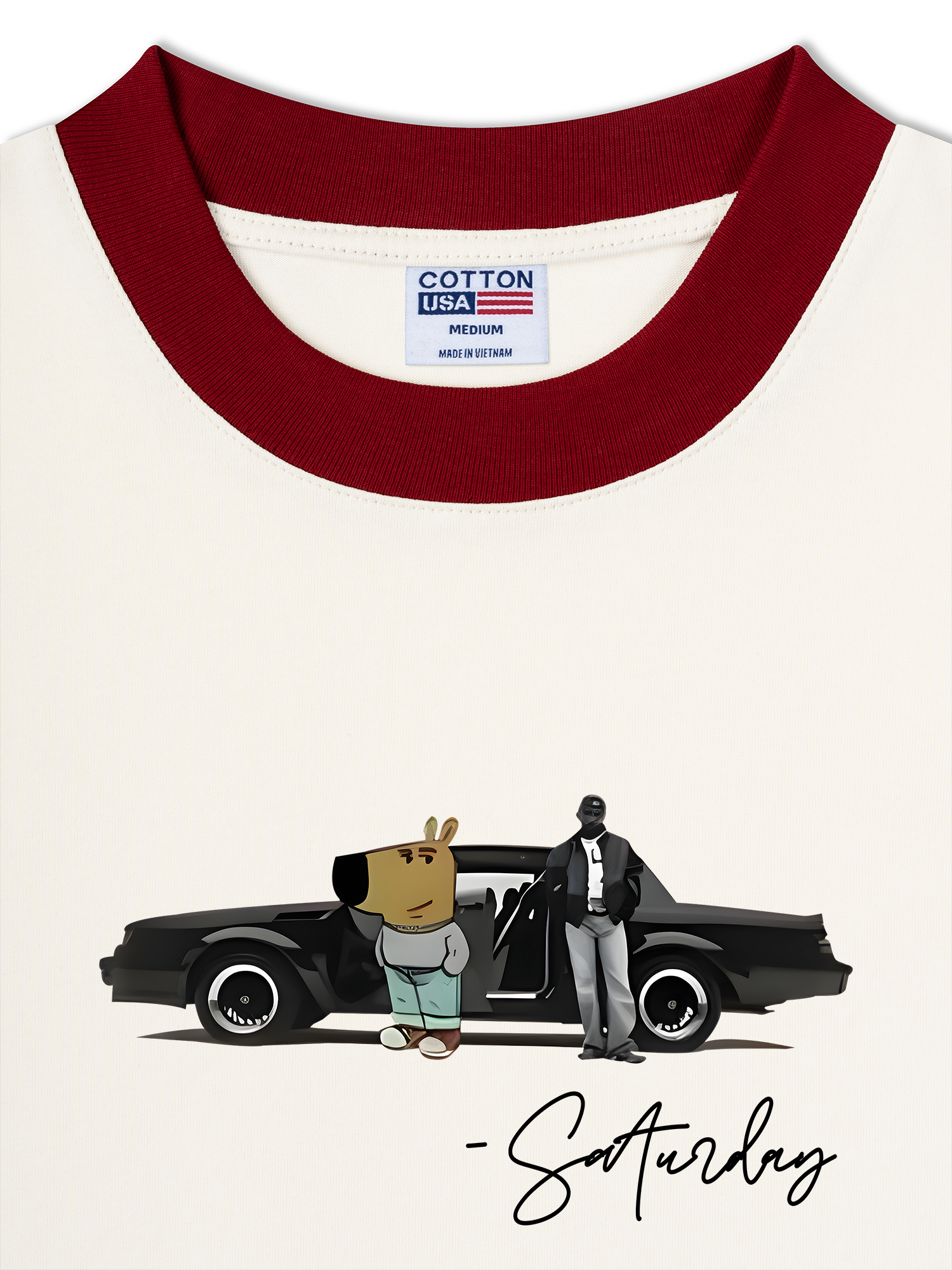 Áo Thun Ringer Relaxed Fit Classic Car Saturday