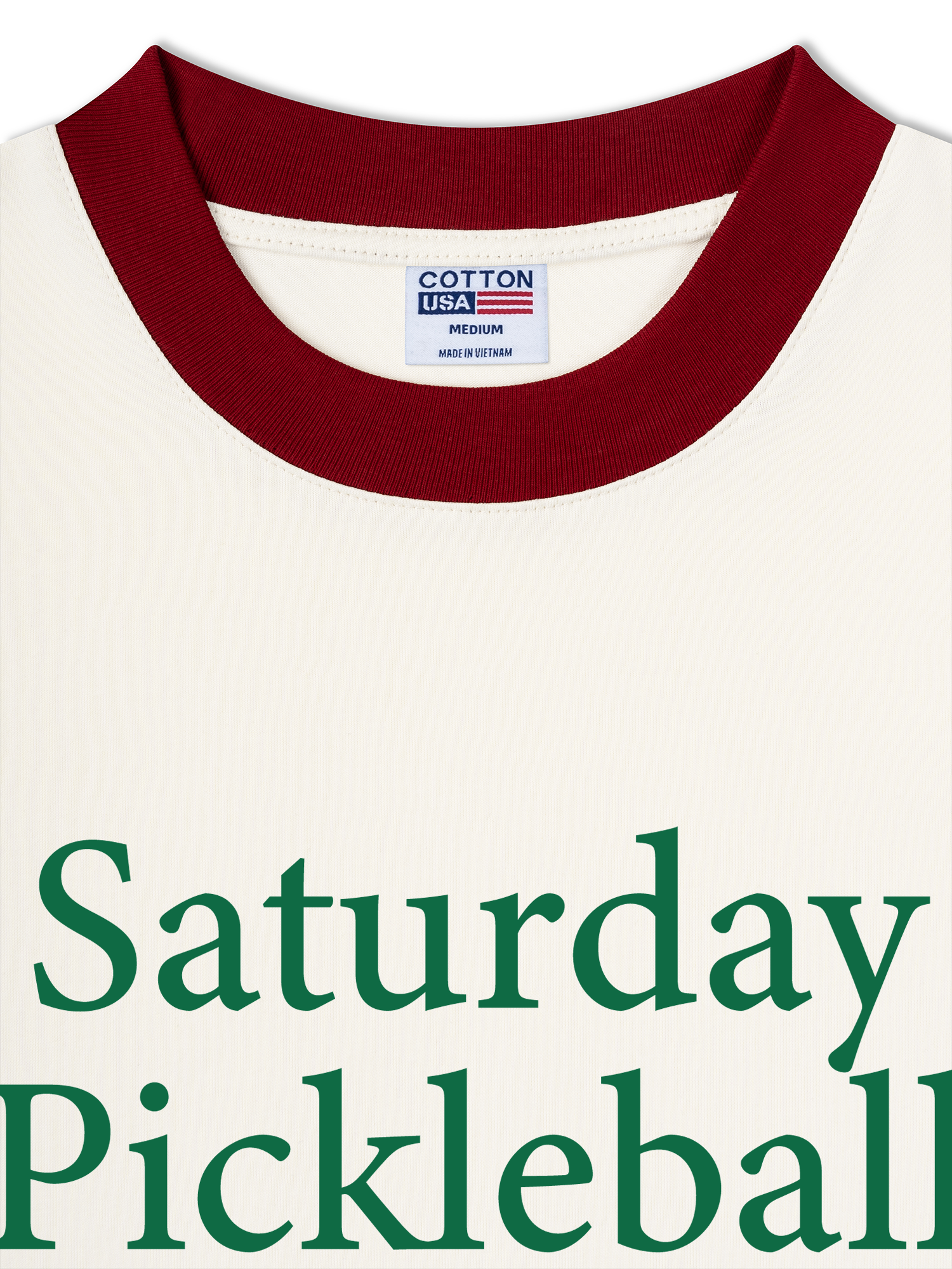 Áo Thun Ringer Relaxed Fit Saturday Pickleball Club