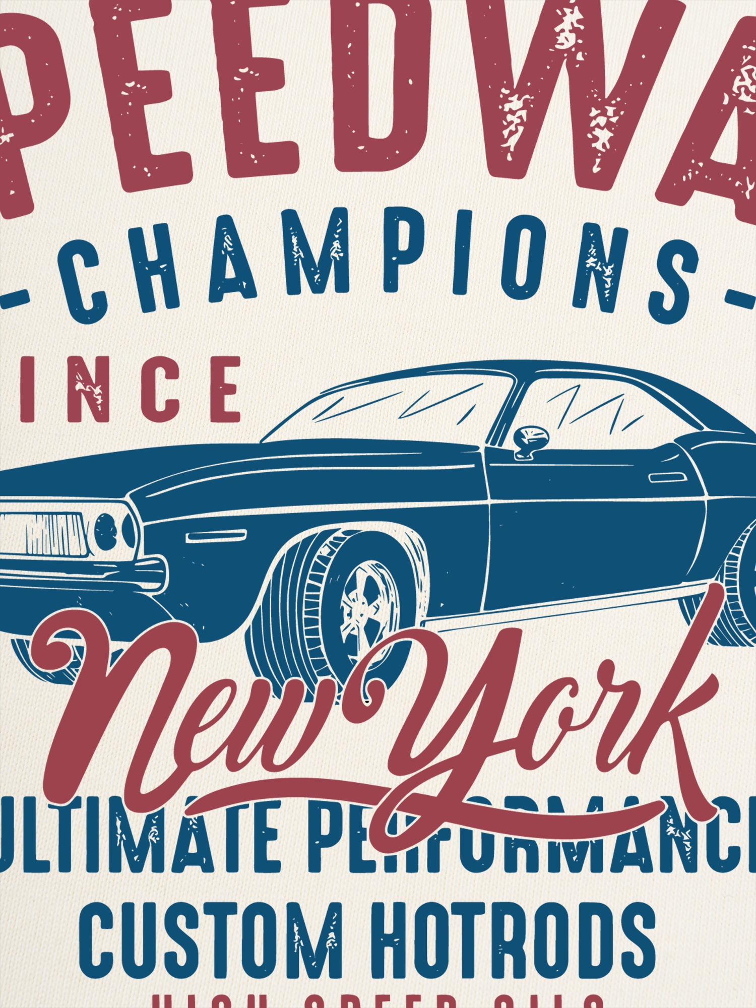 Áo Thun Ringer Relaxed Fit Speed way Champions