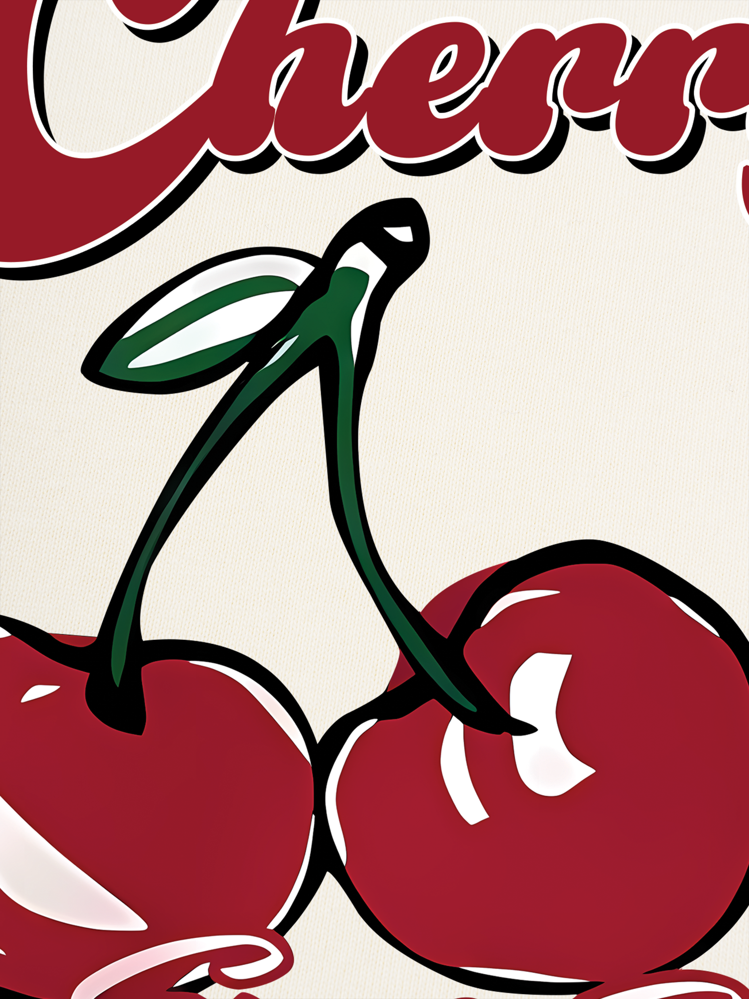 Áo Thun Ringer Relaxed Fit Cherry Sweet Girl